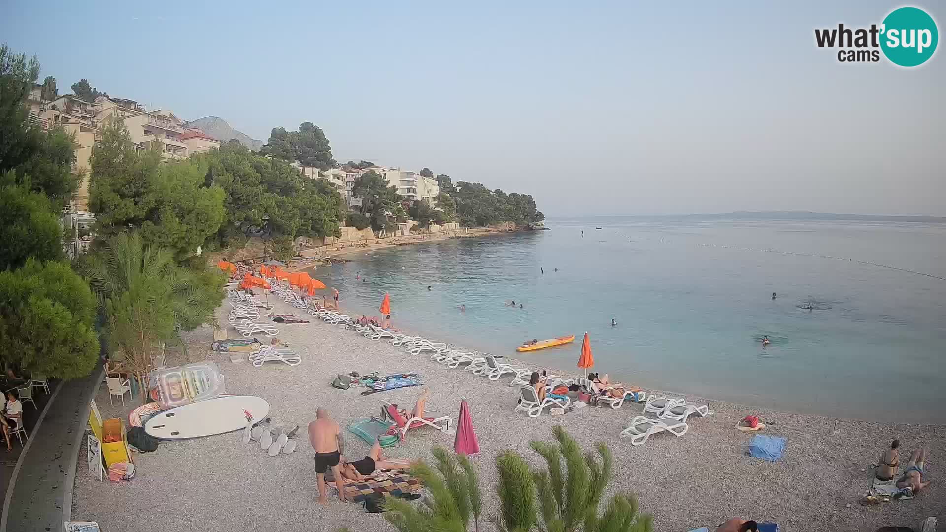 Webcam Lučica Beach Brela – Live View from the Adriatic Coast