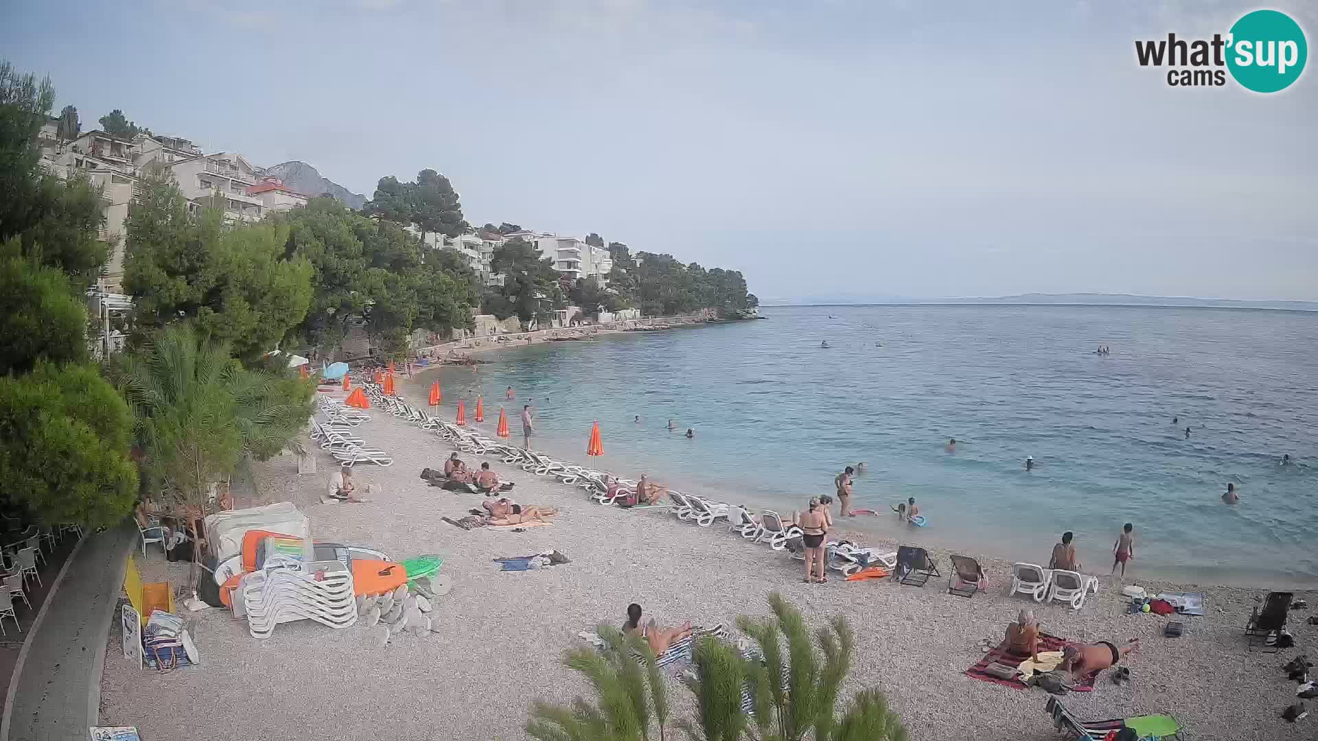 Webcam Lučica Beach Brela – Live View from the Adriatic Coast
