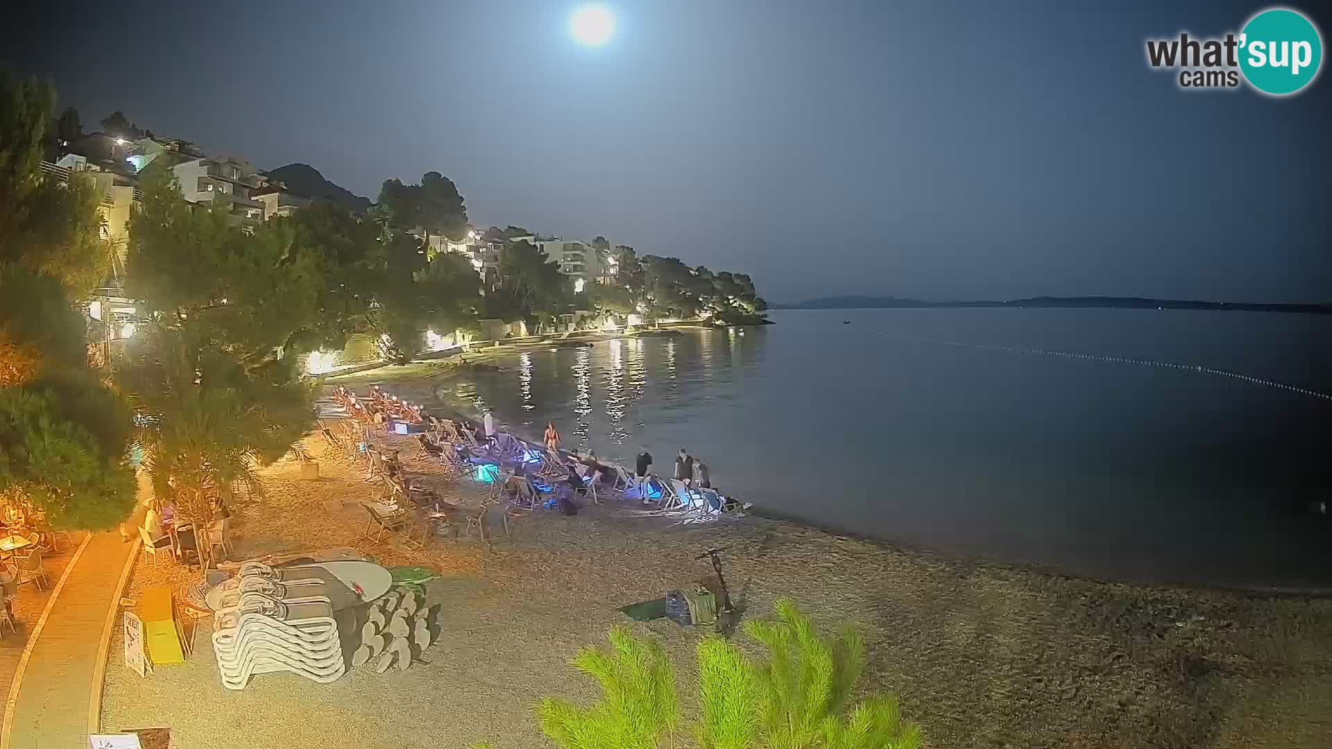 Webcam Playa Lučica Brela – Vista en directo de la costa adriática