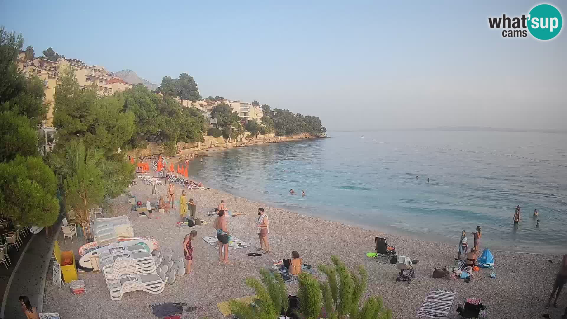 Webcam Lučica Beach Brela – Live View from the Adriatic Coast