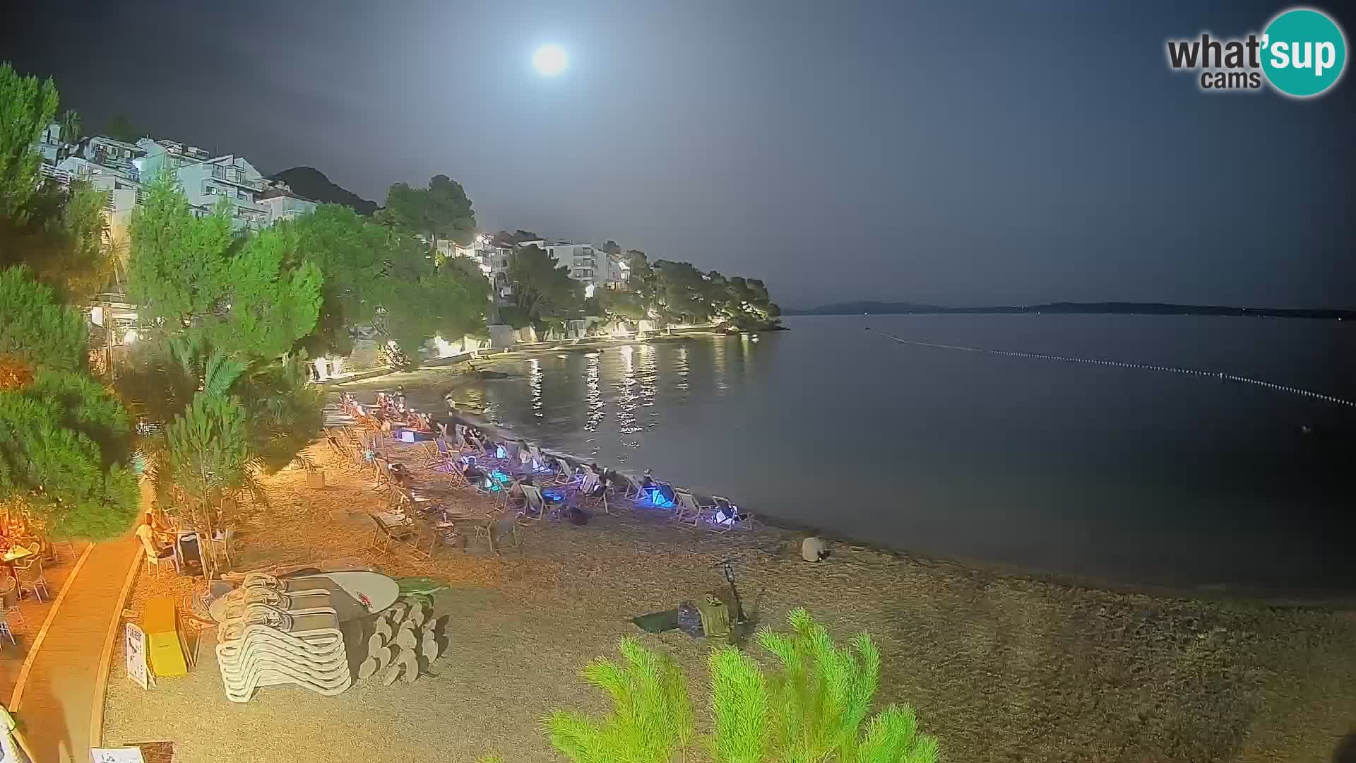 Webcam Playa Lučica Brela – Vista en directo de la costa adriática
