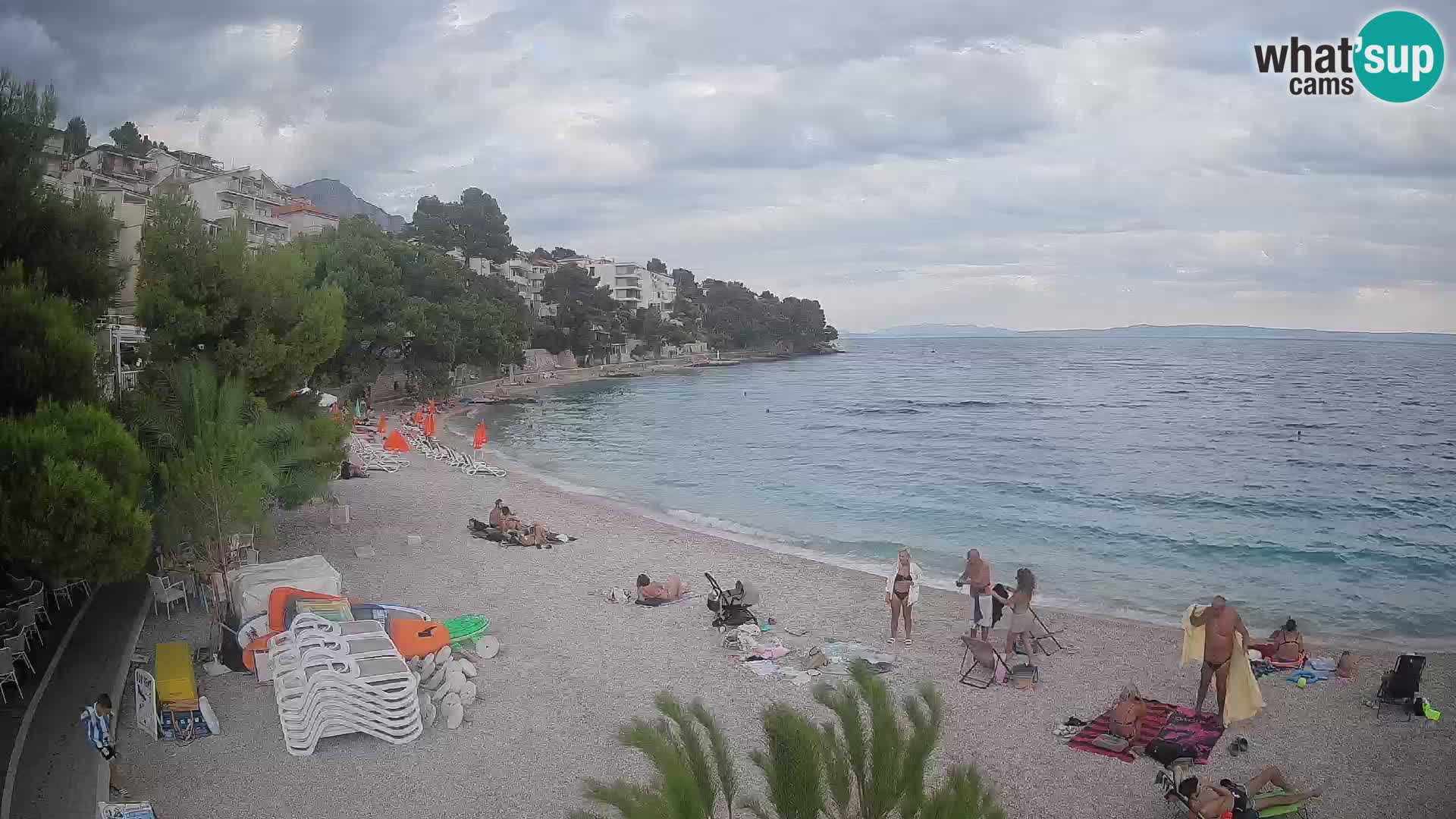 Webcam Lučica Beach Brela – Live View from the Adriatic Coast