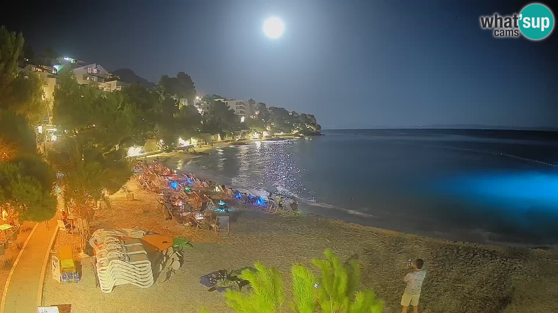 Webcam Playa Lučica Brela – Vista en directo de la costa adriática