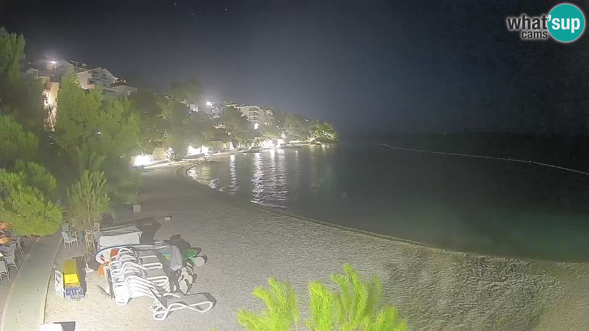 Webcam Lučica Beach Brela – Live View from the Adriatic Coast