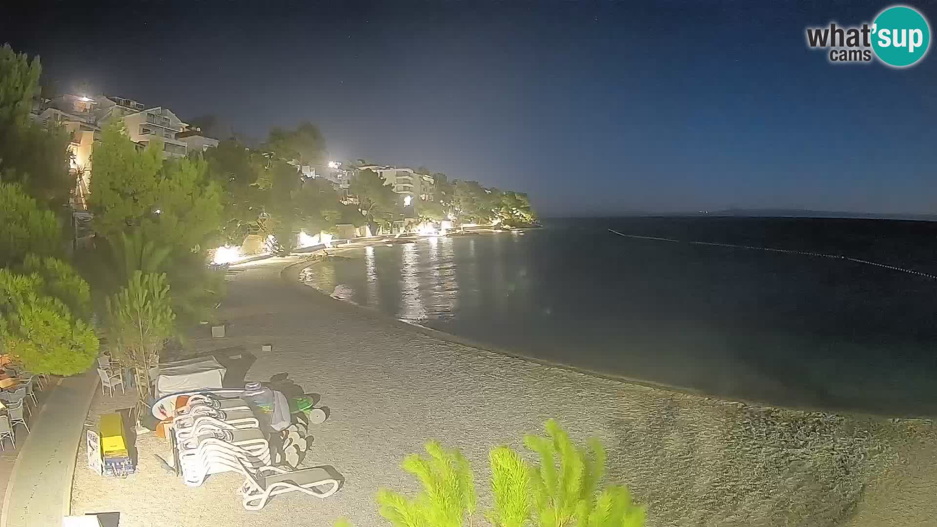 Webcam Playa Lučica Brela – Vista en directo de la costa adriática