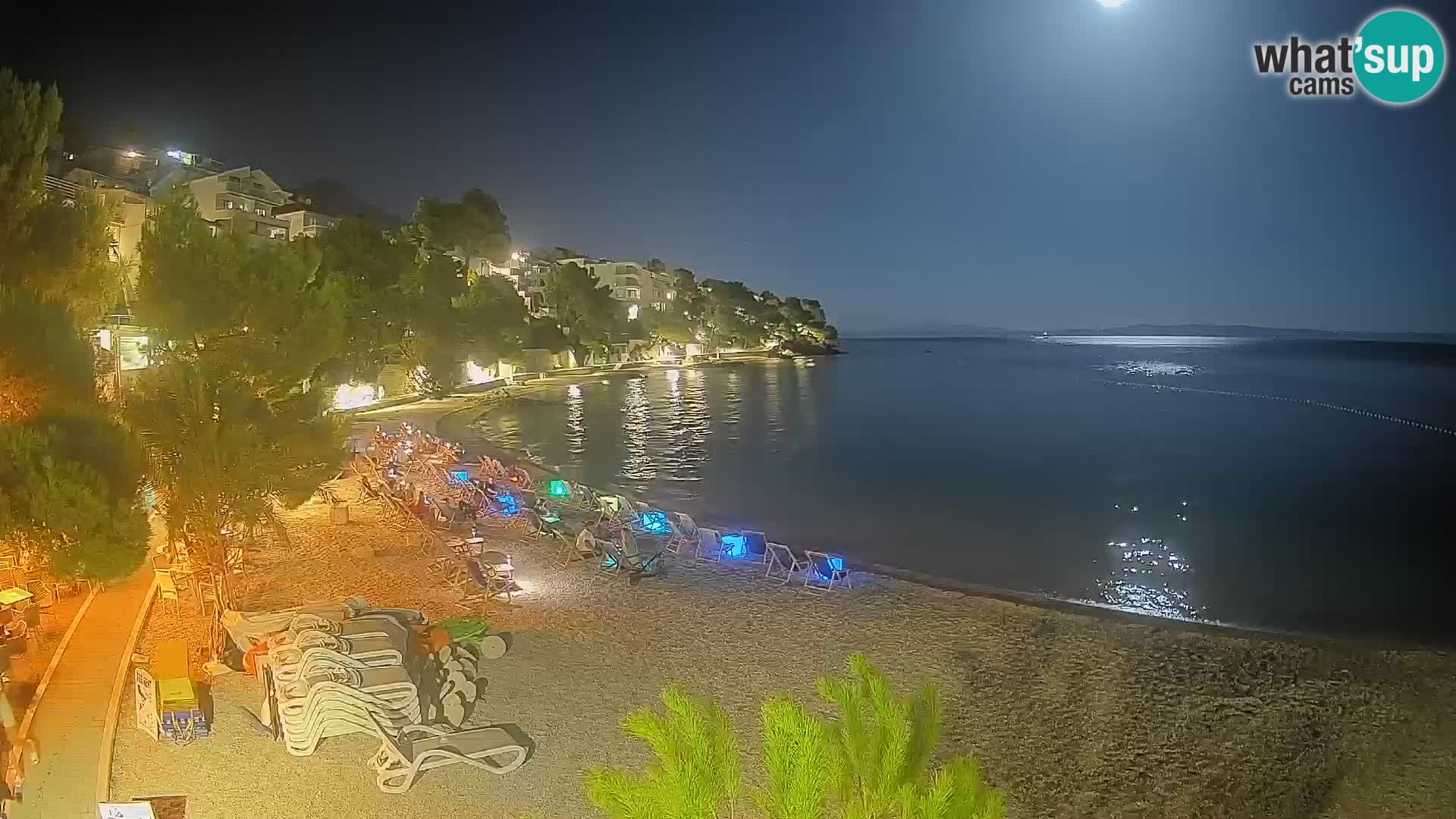 Webcam Lučica Beach Brela – Live View from the Adriatic Coast