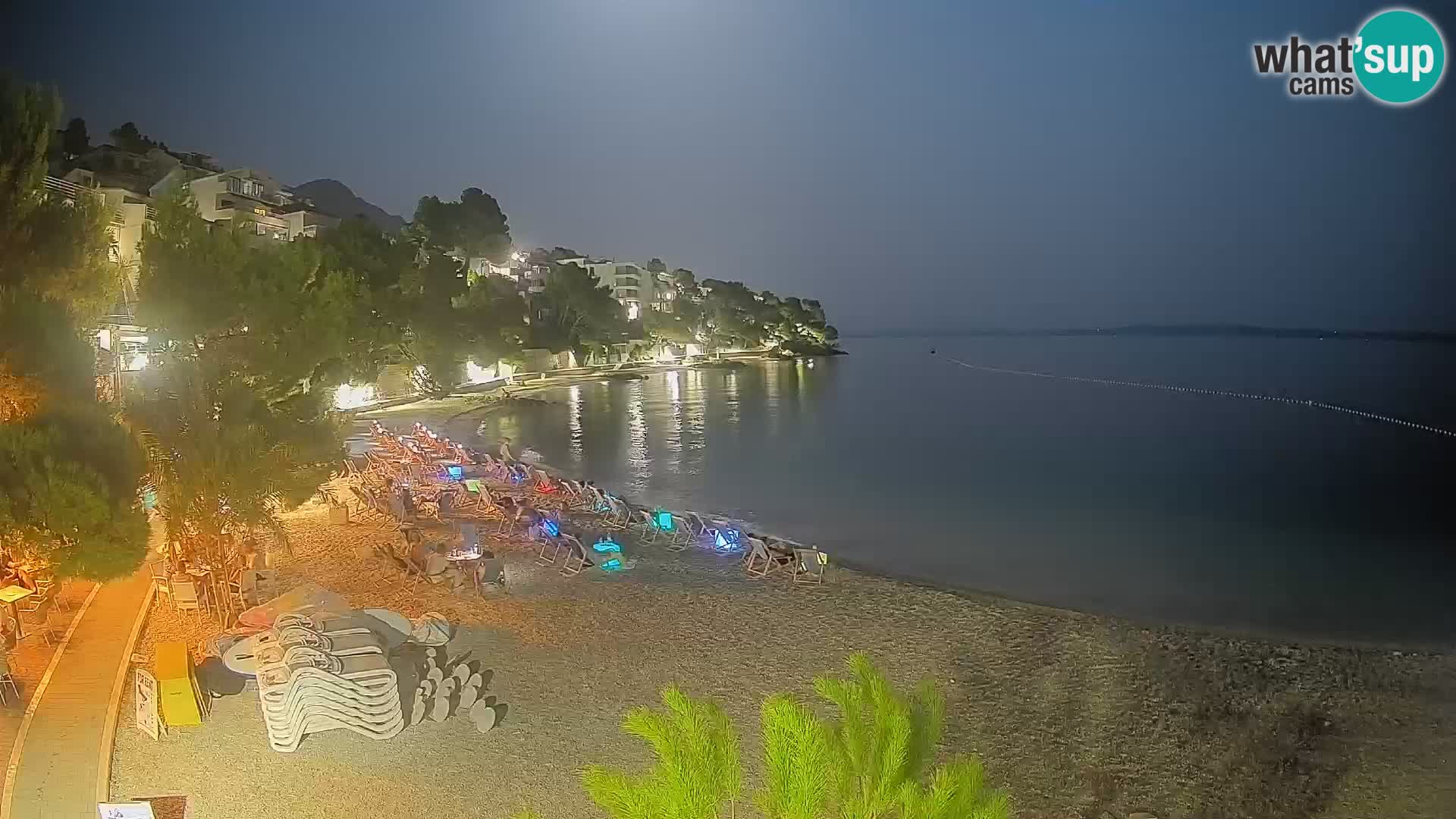 Webcam Playa Lučica Brela – Vista en directo de la costa adriática