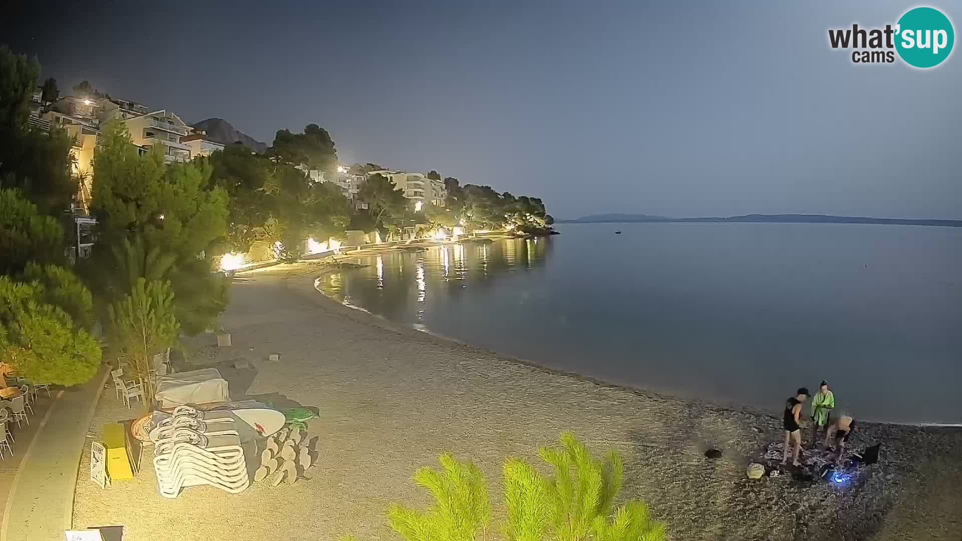 Webcam Spiaggia Lučica Brela – Vista live sulla costa adriatica