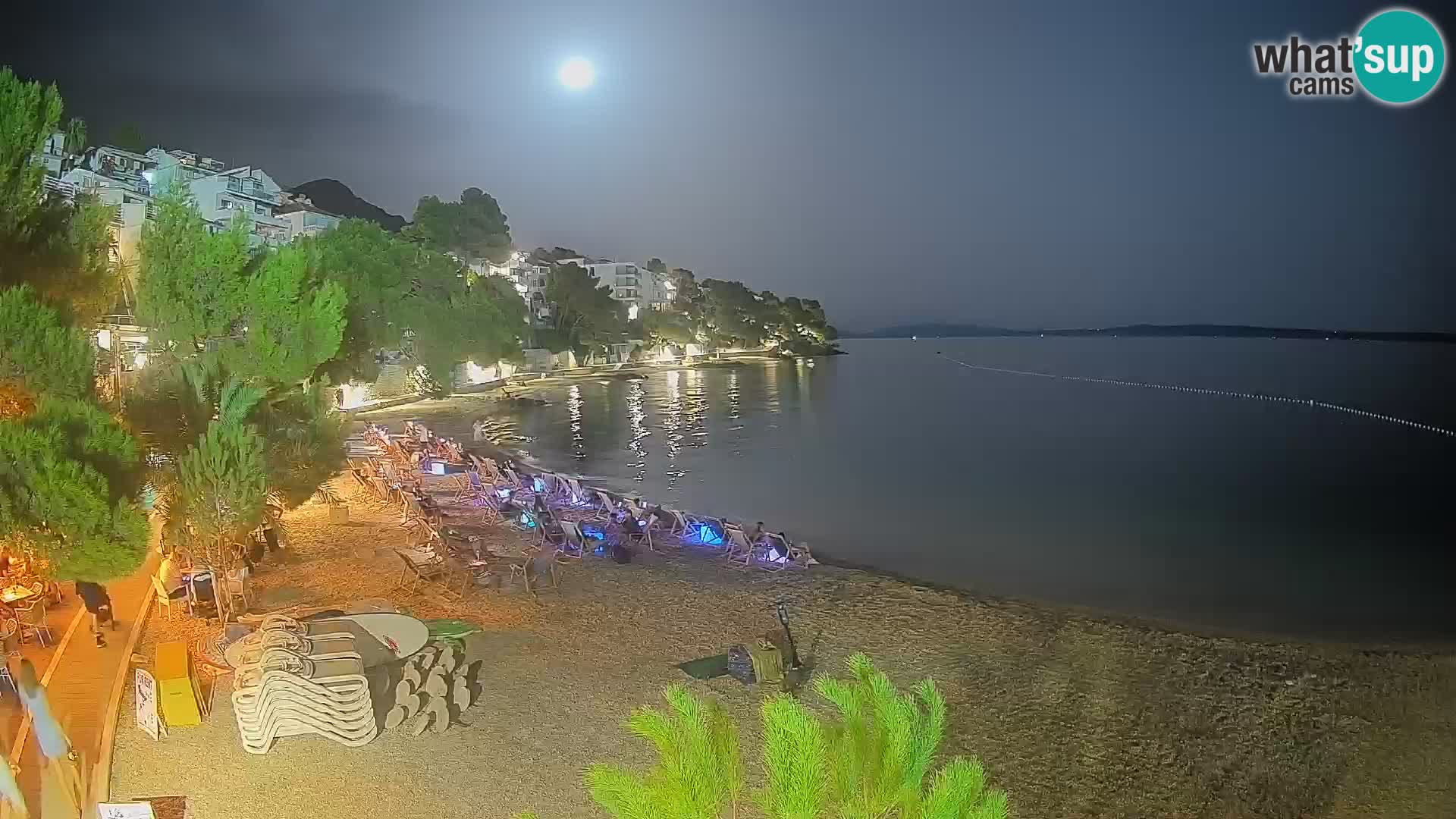 Webcam Playa Lučica Brela – Vista en directo de la costa adriática