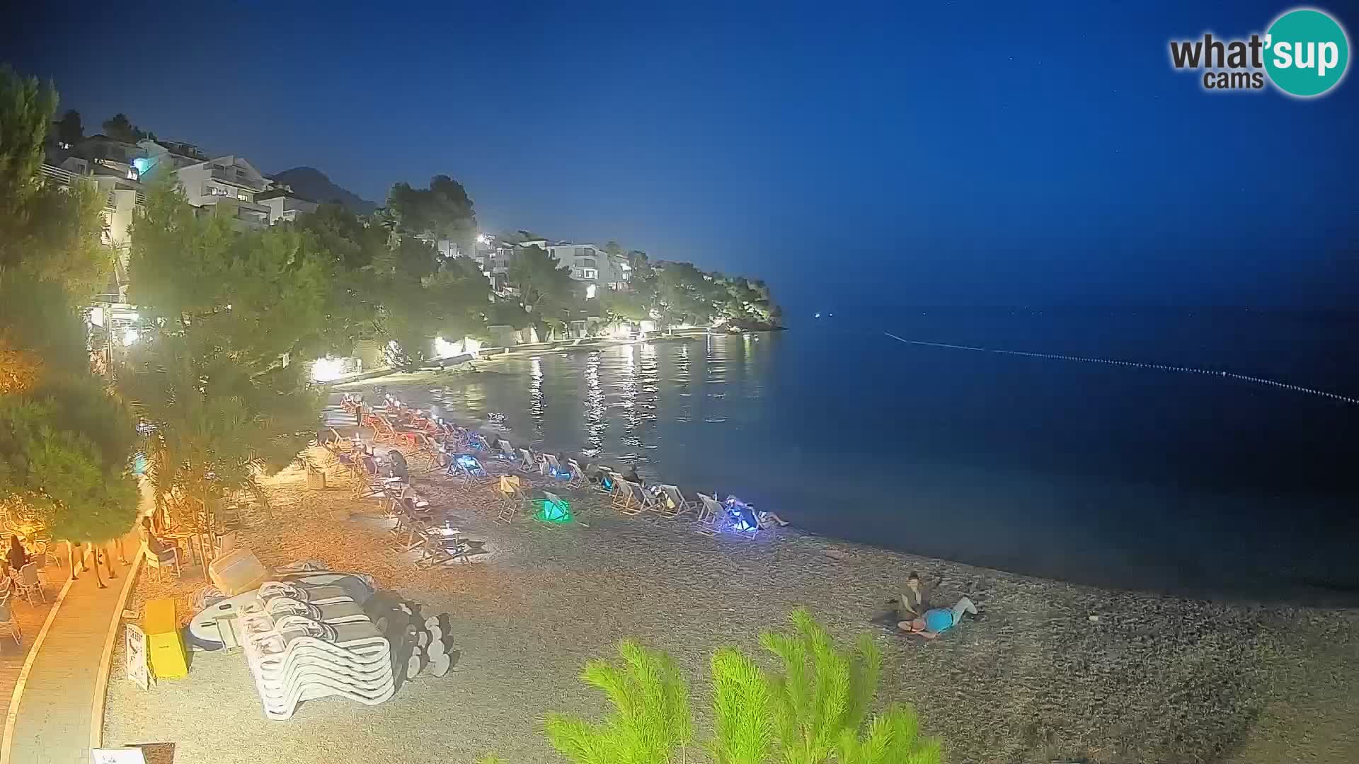 Webcam Spiaggia Lučica Brela – Vista live sulla costa adriatica