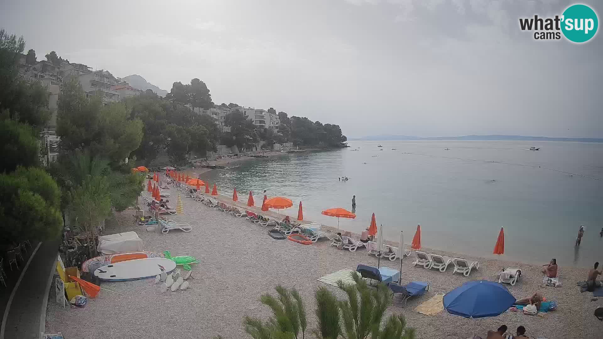 Webcam Lučica Beach Brela – Live View from the Adriatic Coast