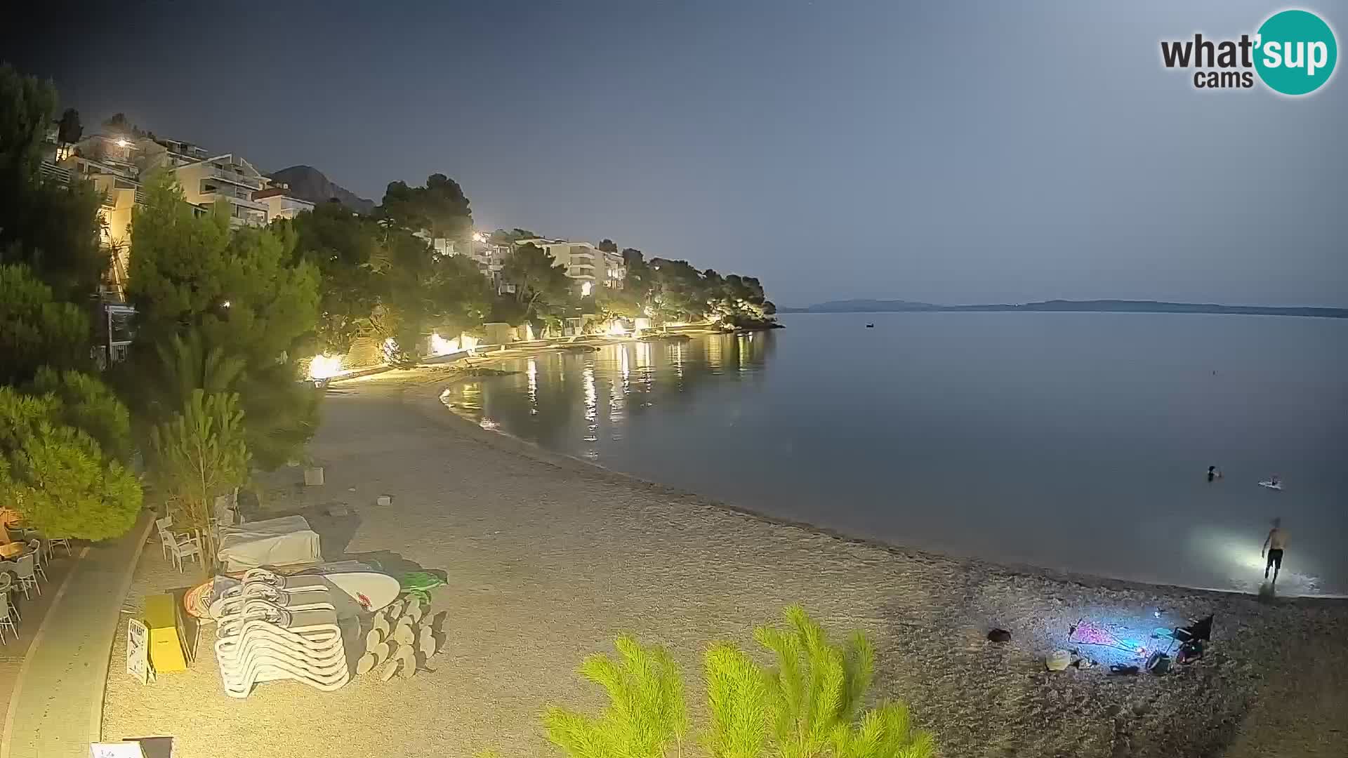Webcam Lučica Beach Brela – Live View from the Adriatic Coast