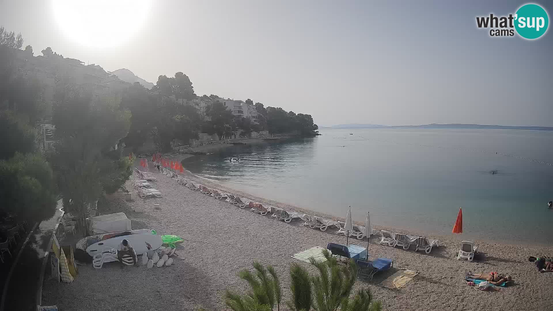 Webcam Lučica Beach Brela – Live View from the Adriatic Coast