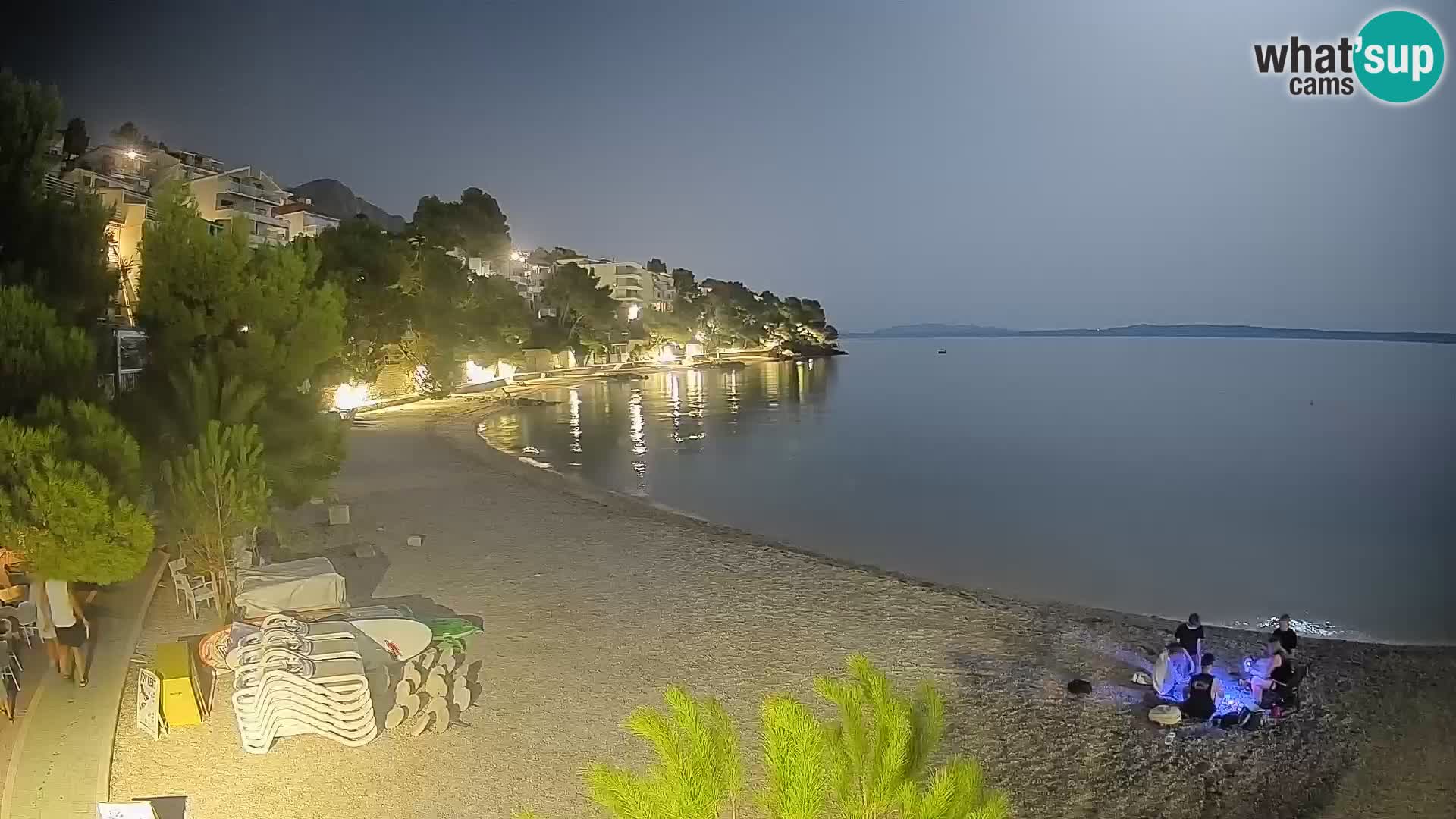 Webcam Playa Lučica Brela – Vista en directo de la costa adriática