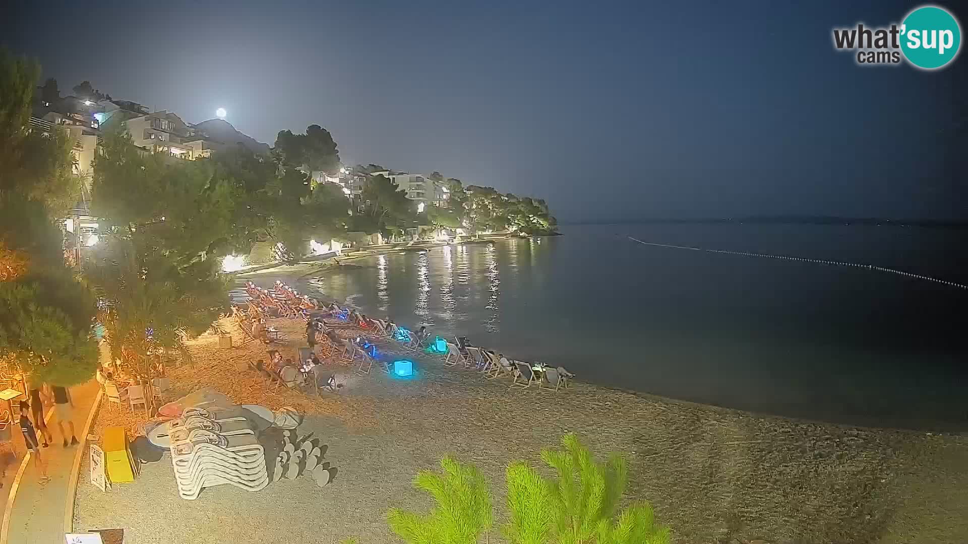 Webcam Playa Lučica Brela – Vista en directo de la costa adriática