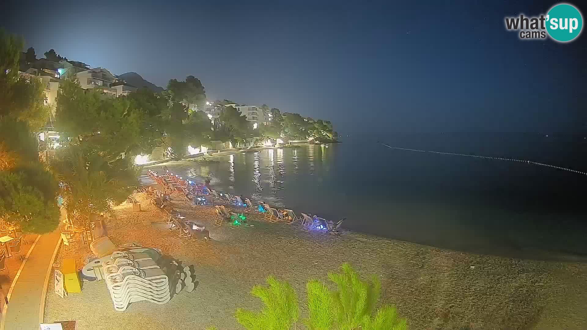 Webcam Playa Lučica Brela – Vista en directo de la costa adriática