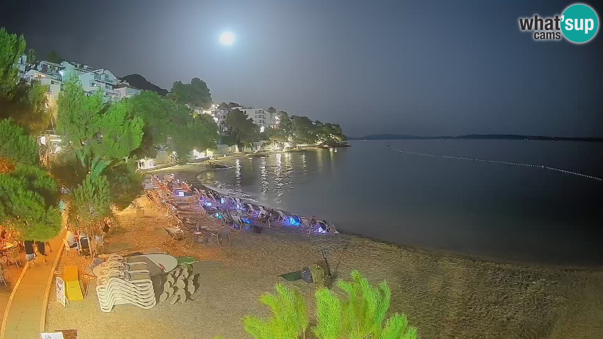 Webcam Spiaggia Lučica Brela – Vista live sulla costa adriatica