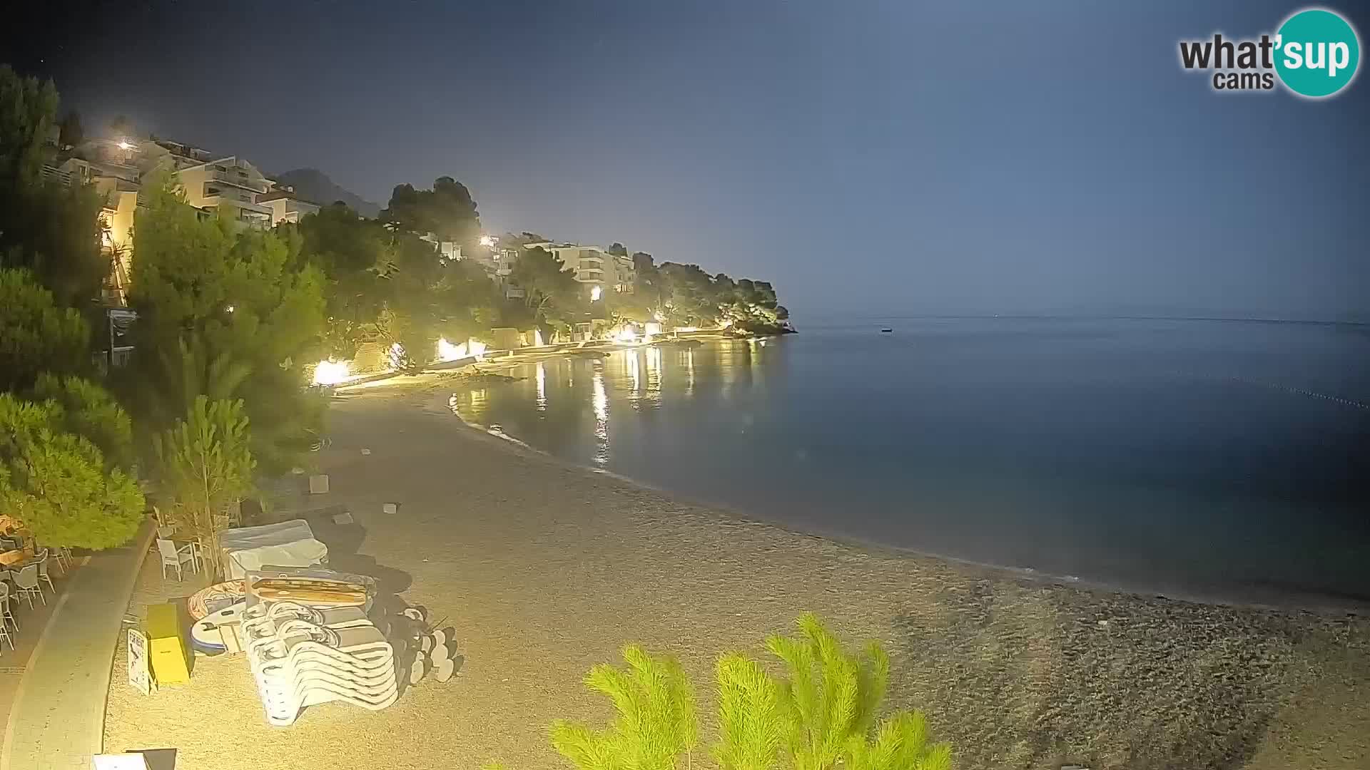 Webcam Lučica Beach Brela – Live View from the Adriatic Coast