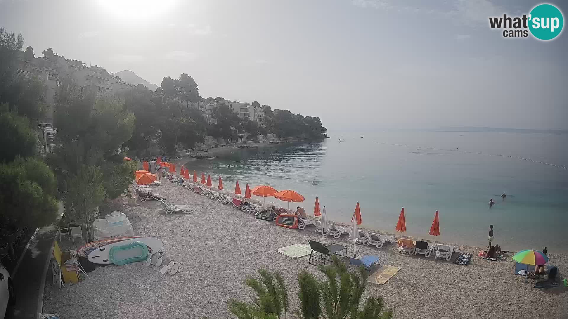 Webcam Lučica Beach Brela – Live View from the Adriatic Coast