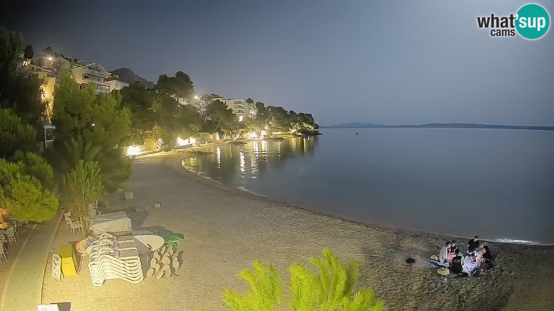 Webcam Playa Lučica Brela – Vista en directo de la costa adriática