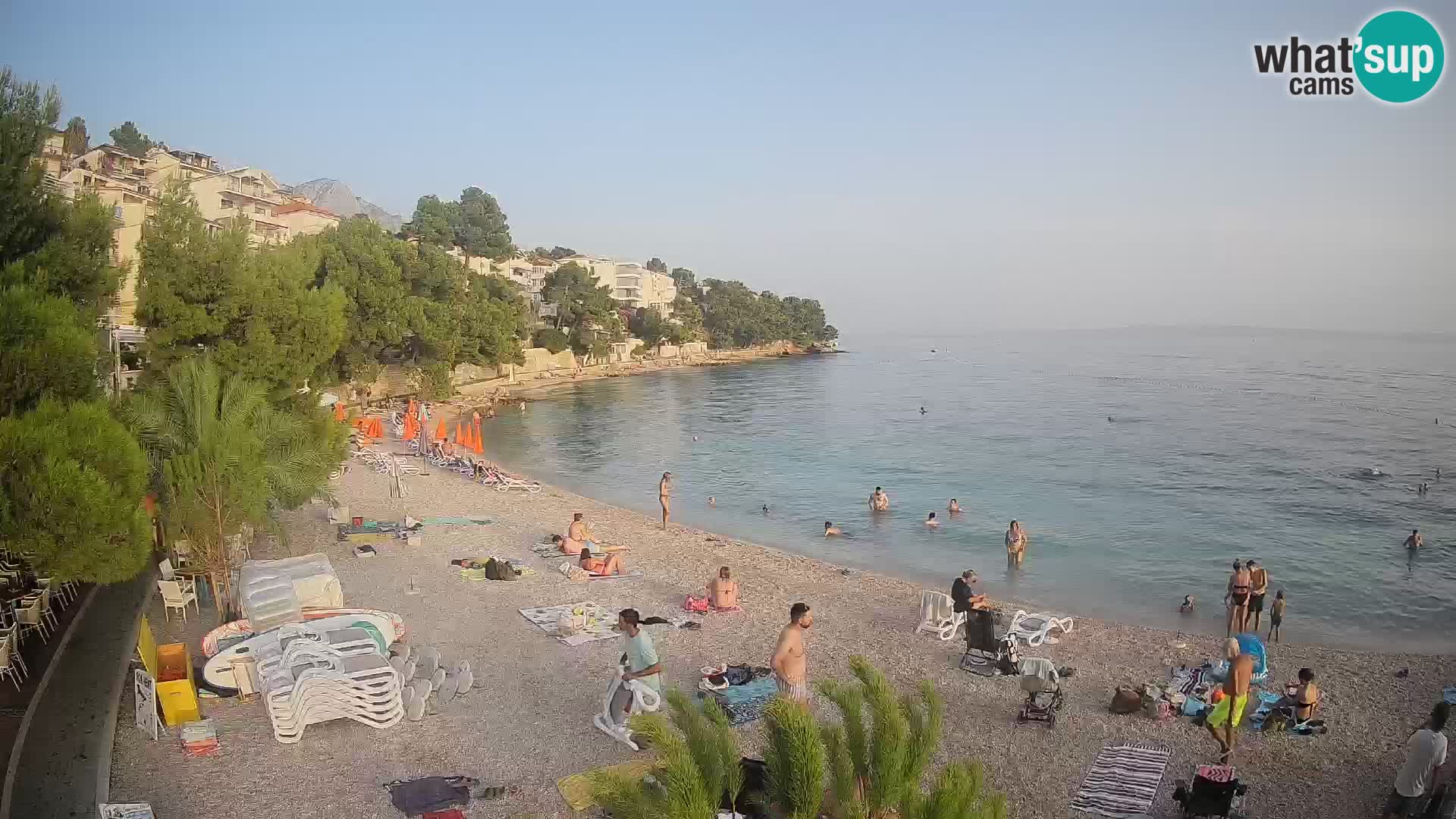 Webcam Lučica Beach Brela – Live View from the Adriatic Coast