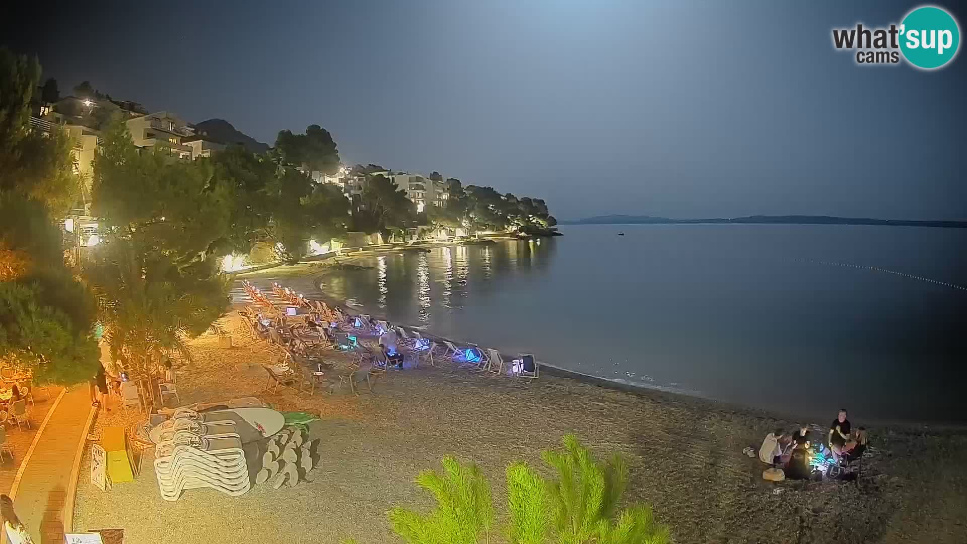 Webcam Plage Lučica Brela – Vue en direct sur la côte adriatique