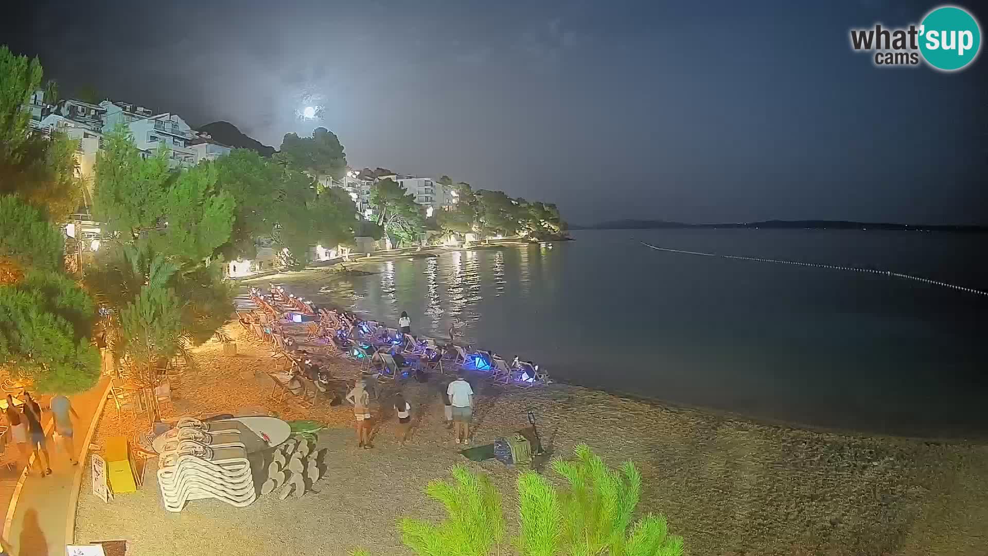 Webcam Spiaggia Lučica Brela – Vista live sulla costa adriatica