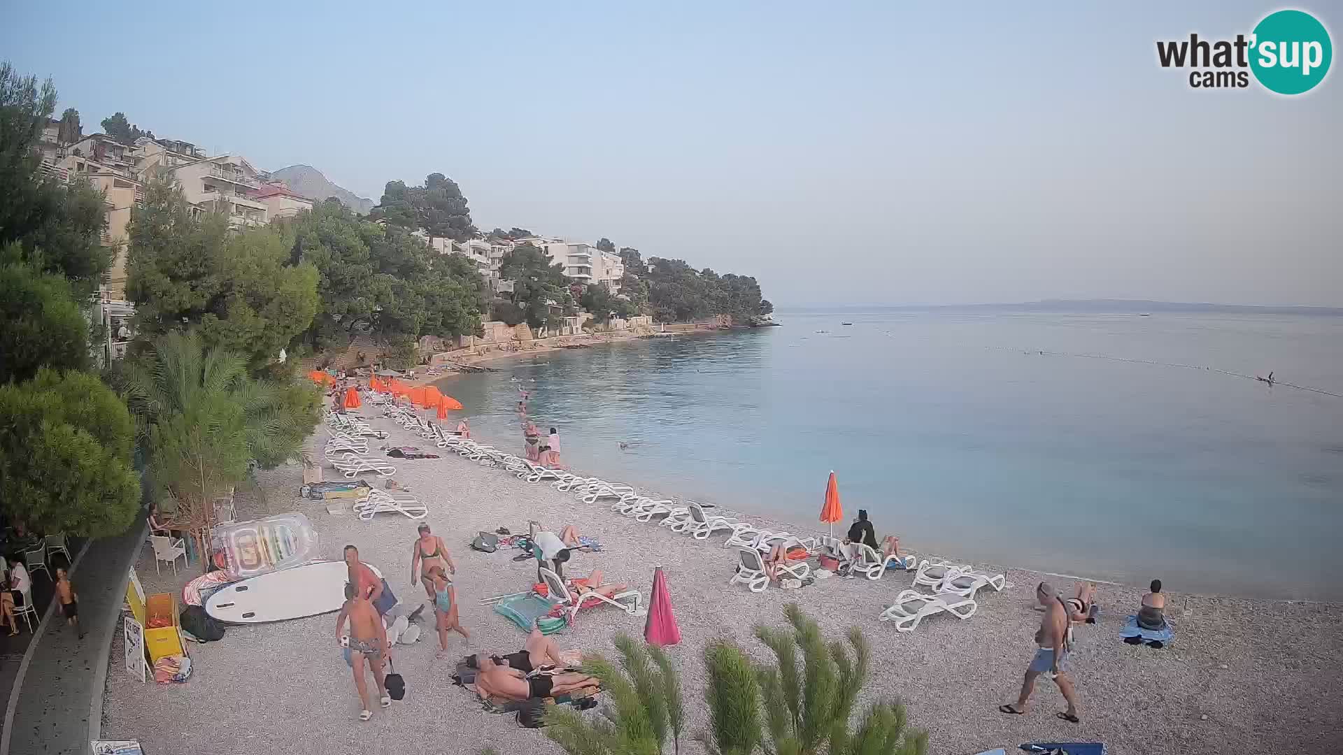 Webcam Lučica Beach Brela – Live View from the Adriatic Coast
