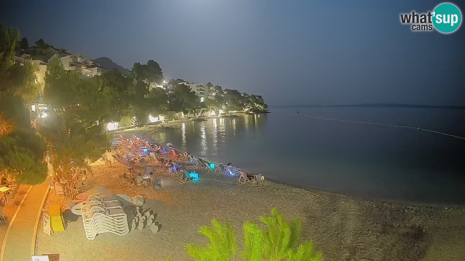 Webcam Playa Lučica Brela – Vista en directo de la costa adriática