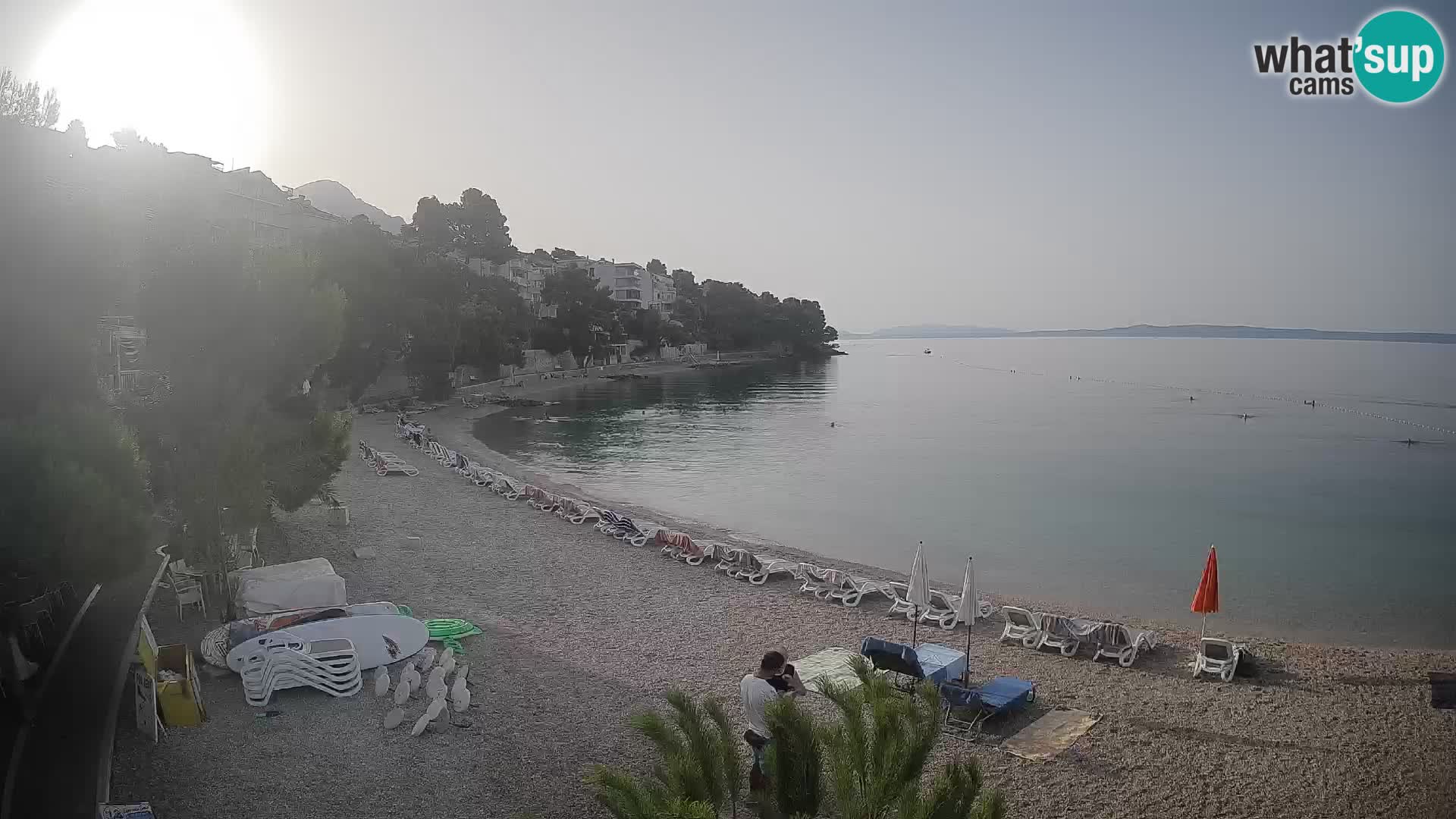 Webcam Lučica Beach Brela – Live View from the Adriatic Coast
