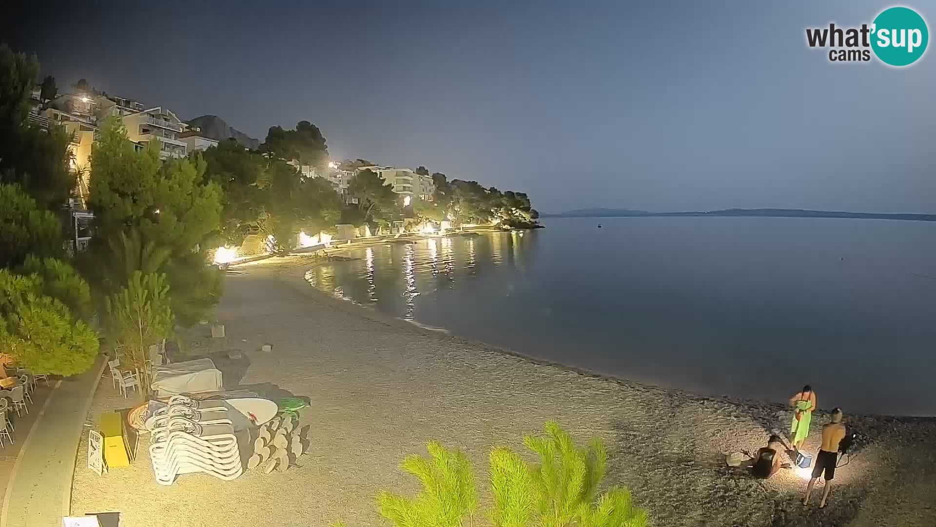 Webcam Playa Lučica Brela – Vista en directo de la costa adriática