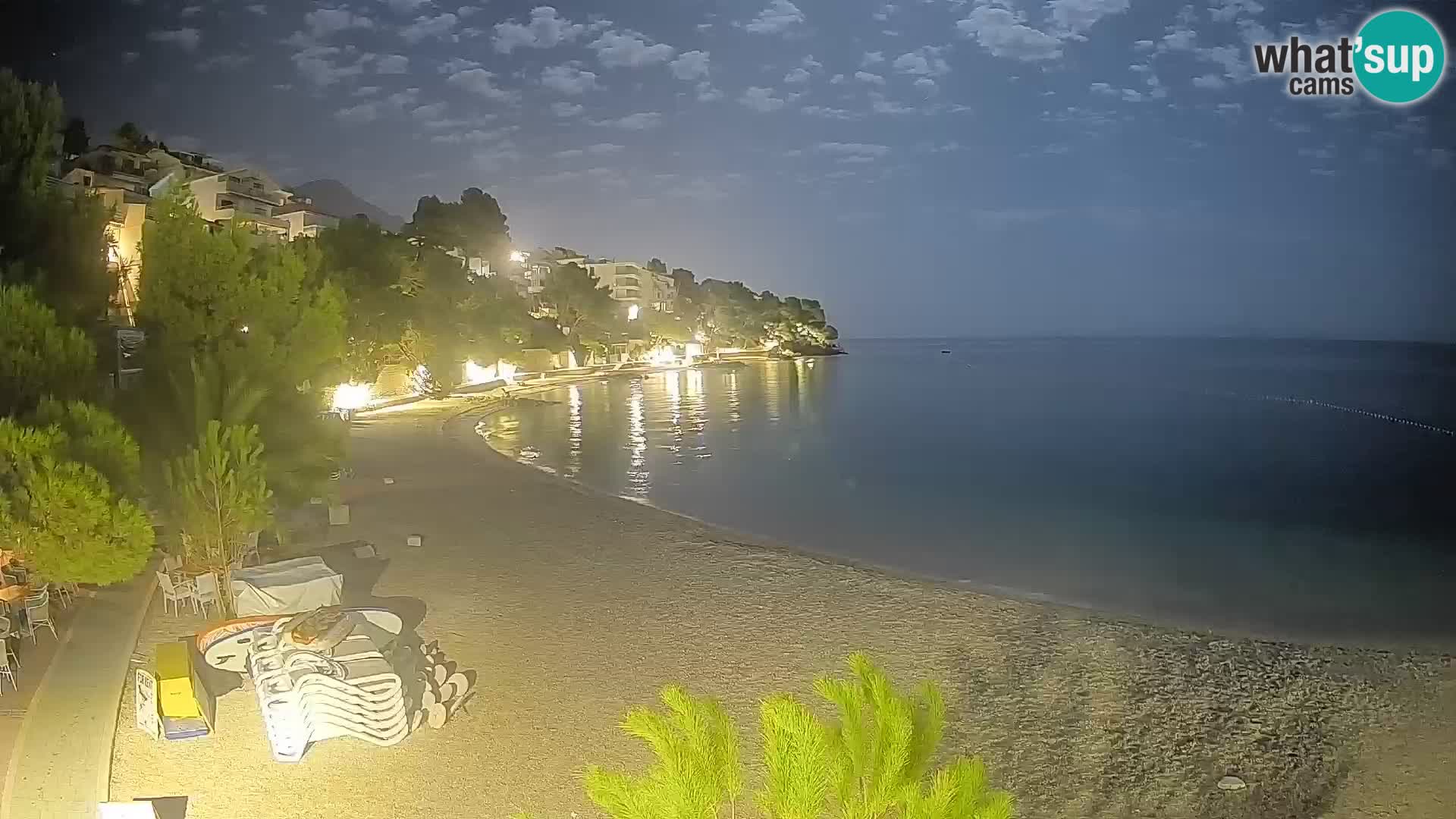 Webcam Lučica Beach Brela – Live View from the Adriatic Coast