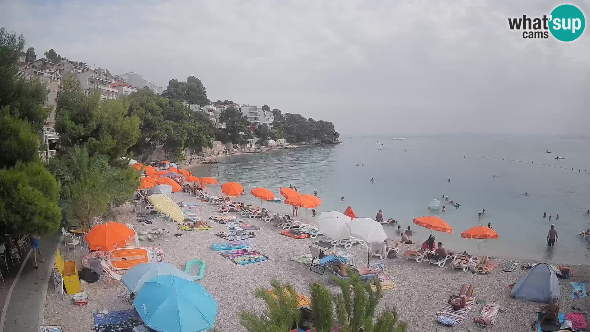 Webcam Lučica Beach Brela – Live View from the Adriatic Coast