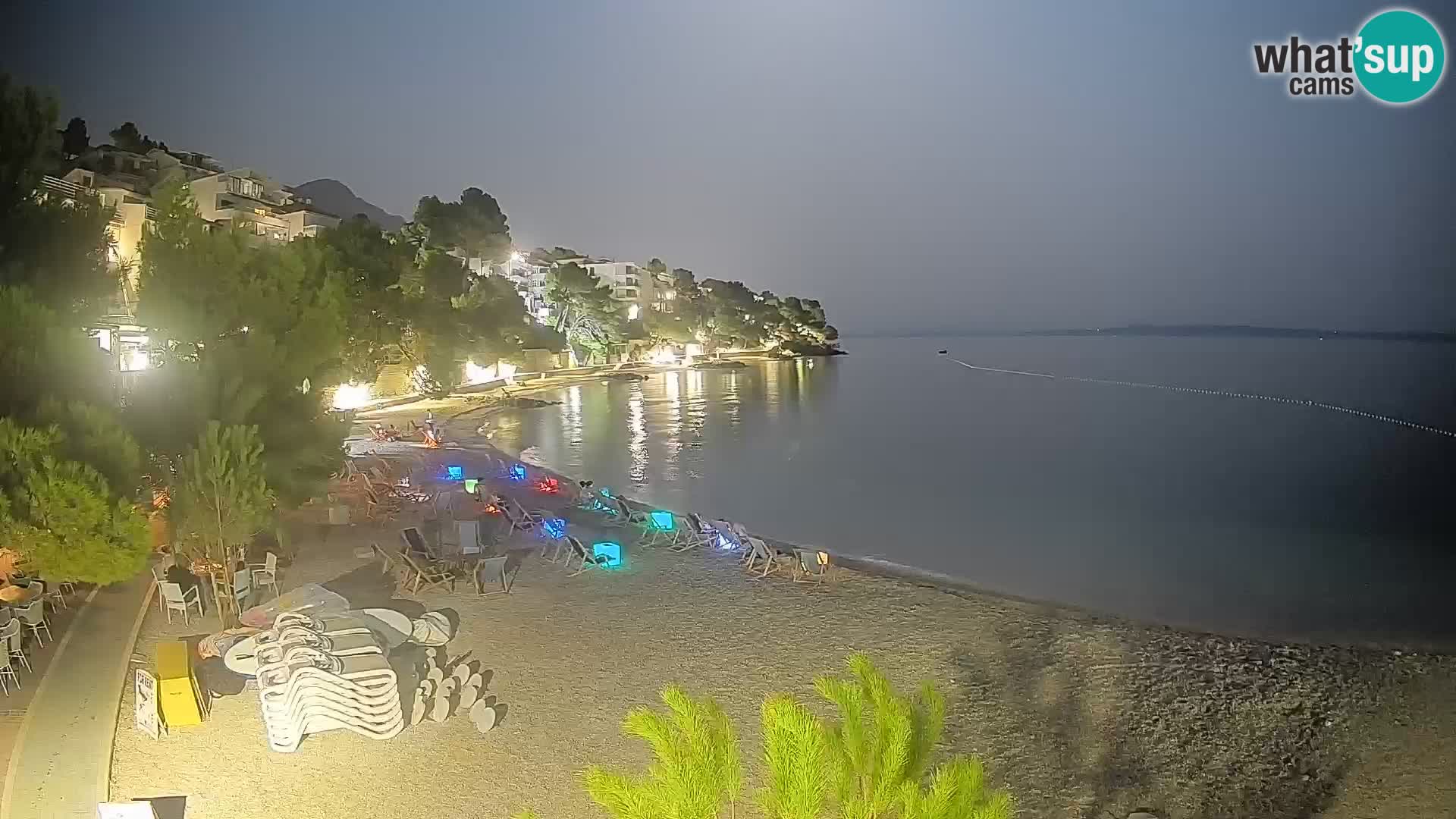 Webcam Lučica Beach Brela – Live View from the Adriatic Coast