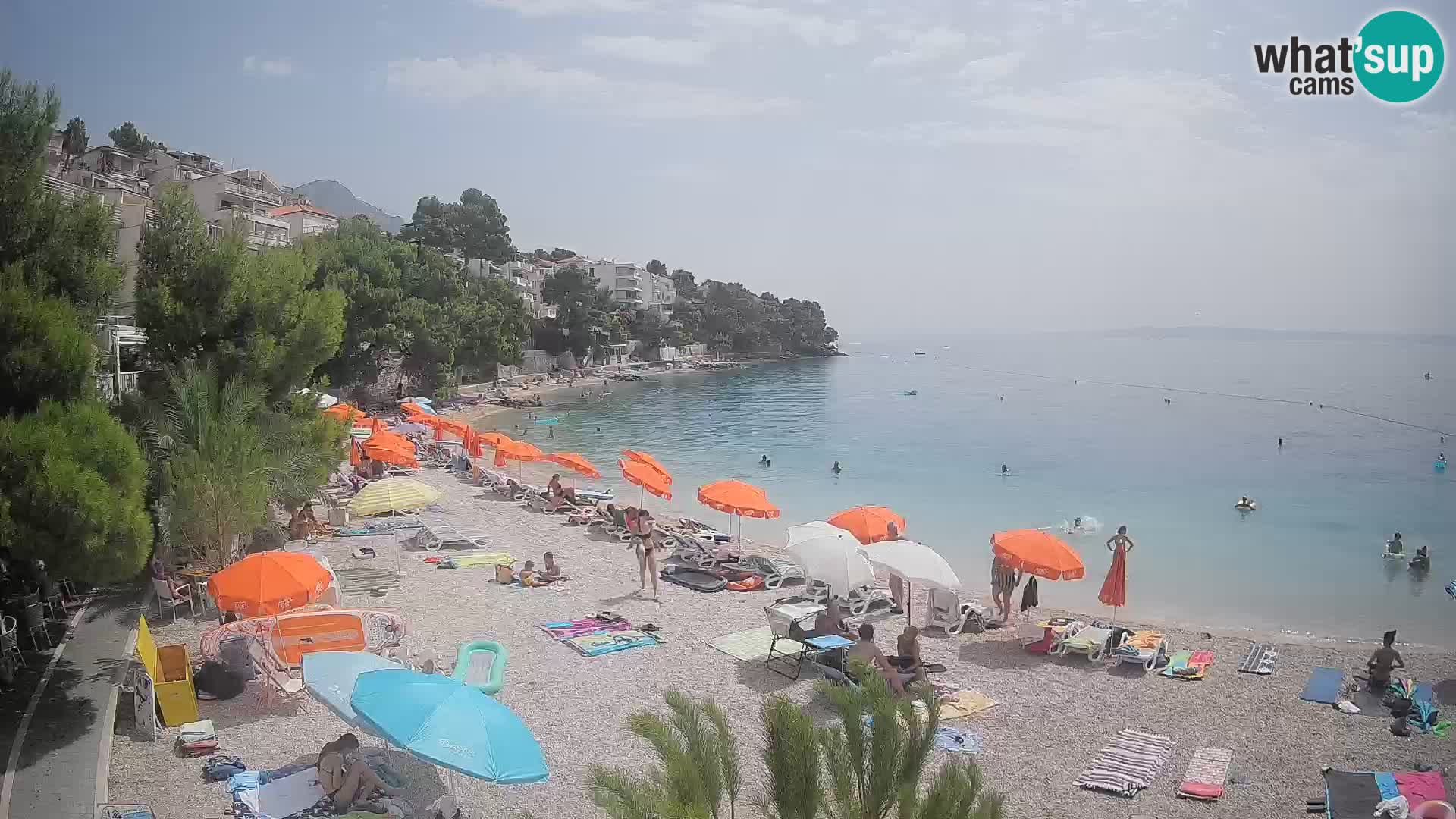 Webcam Lučica Beach Brela – Live View from the Adriatic Coast