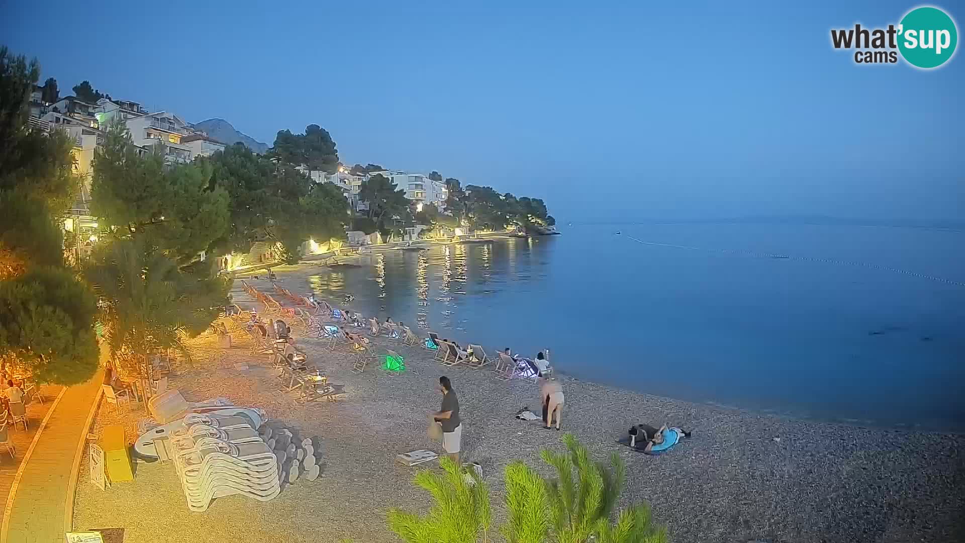 Webcam Playa Lučica Brela – Vista en directo de la costa adriática