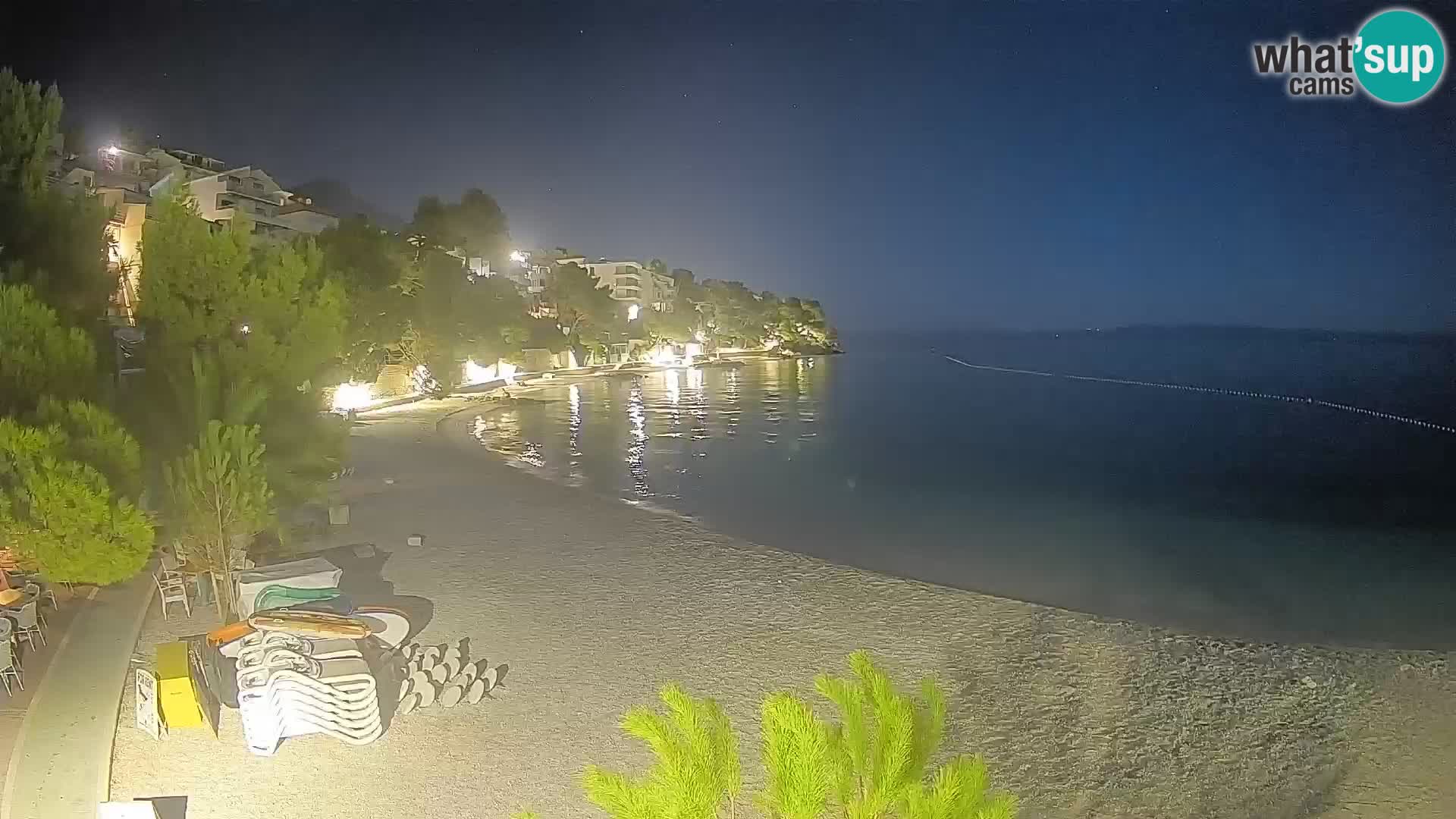 Webcam Playa Lučica Brela – Vista en directo de la costa adriática