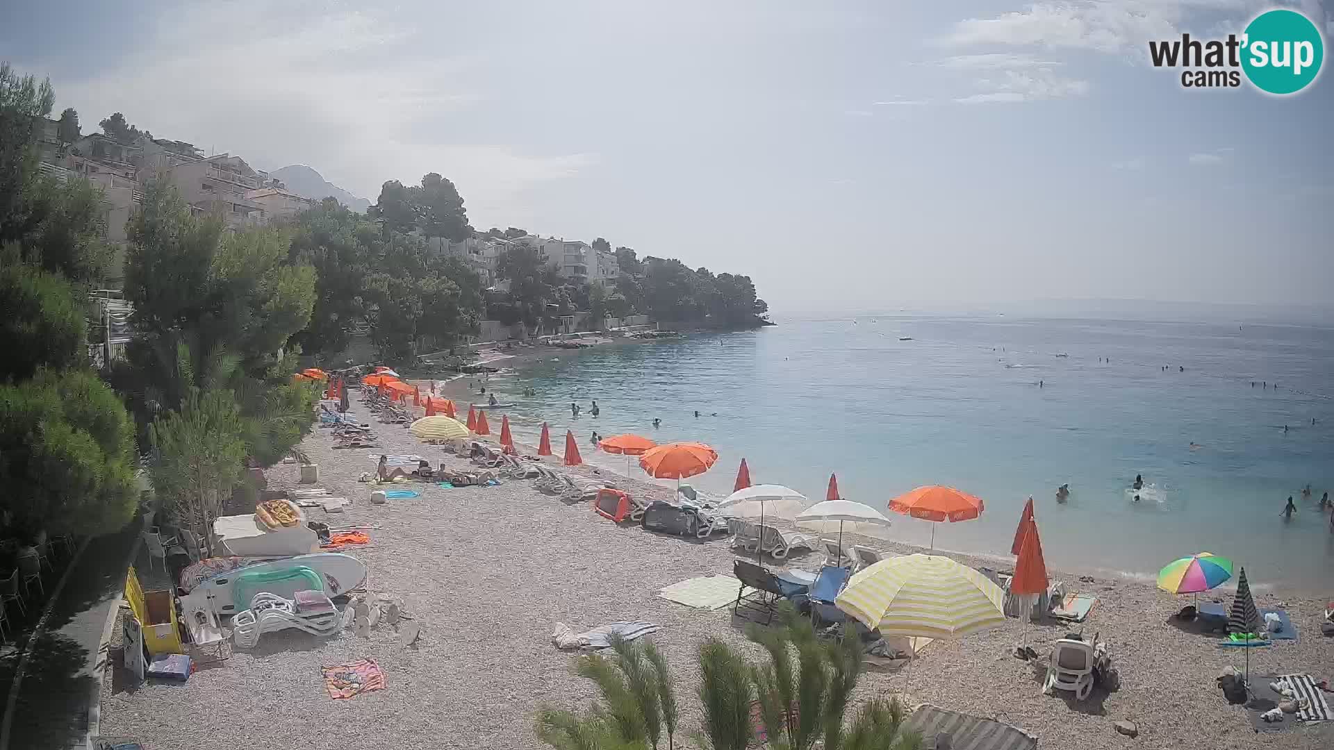 Webcam Lučica Beach Brela – Live View from the Adriatic Coast