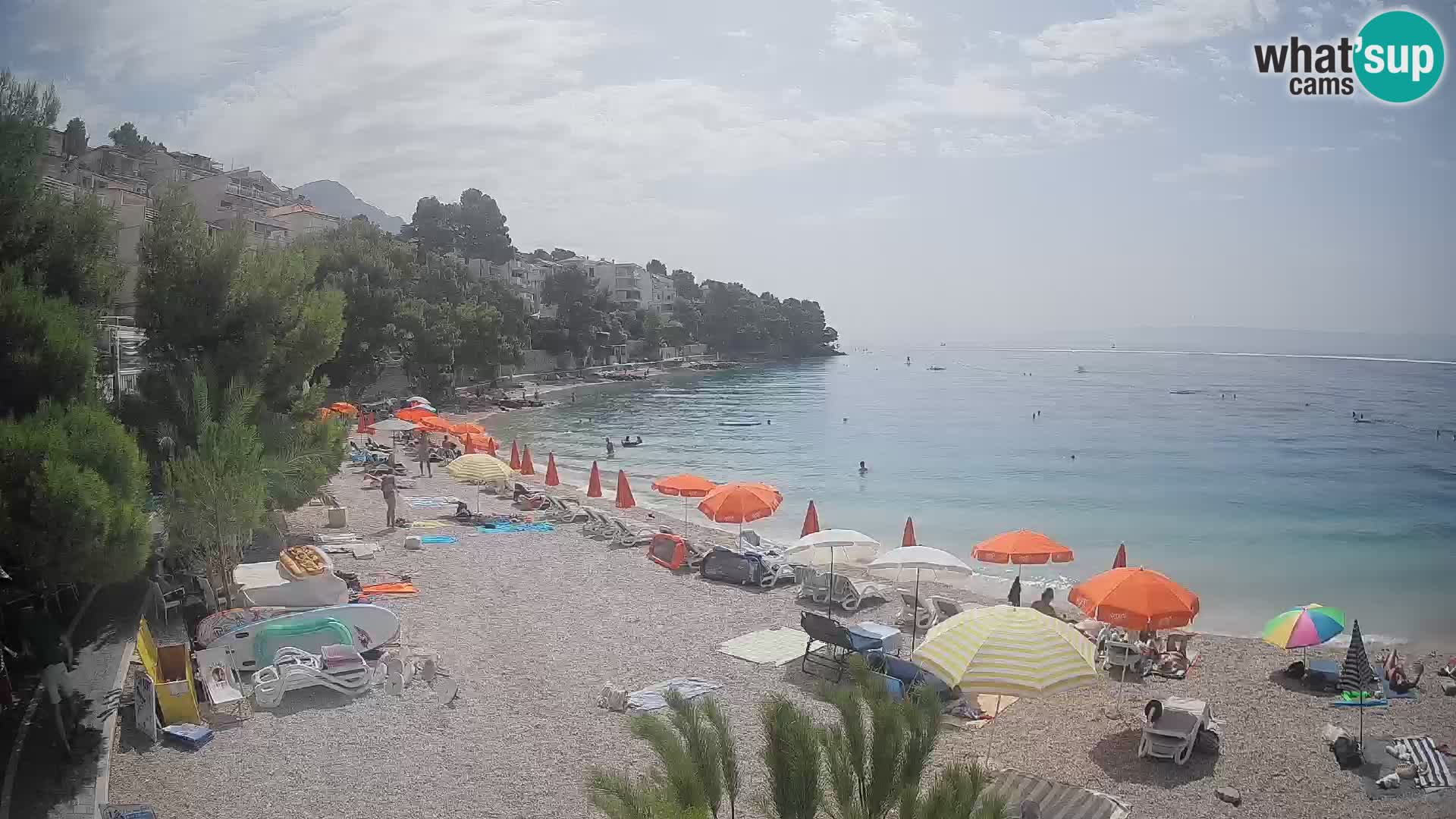 Webcam Lučica Beach Brela – Live View from the Adriatic Coast