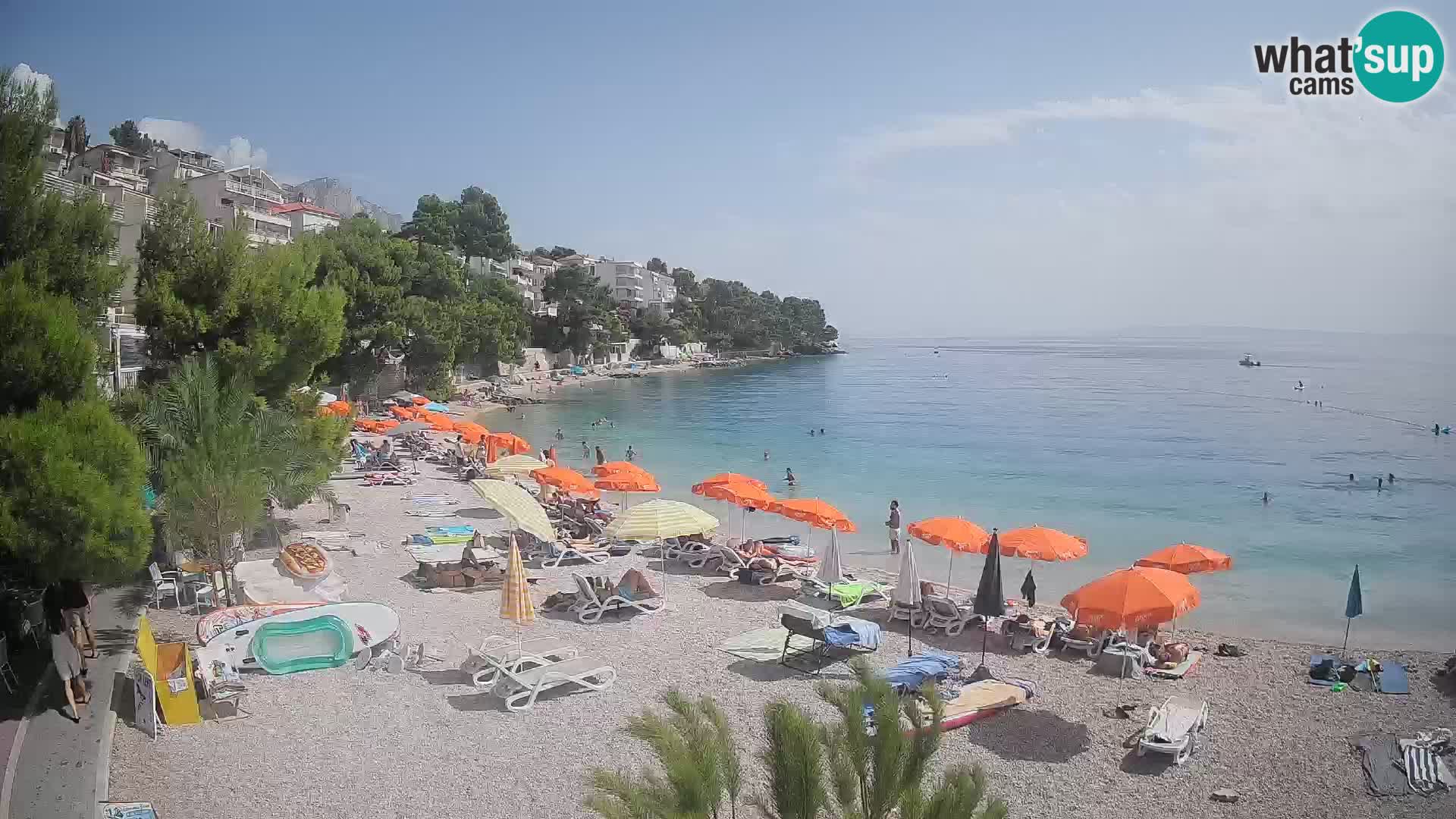 Webcam Lučica Beach Brela – Live View from the Adriatic Coast