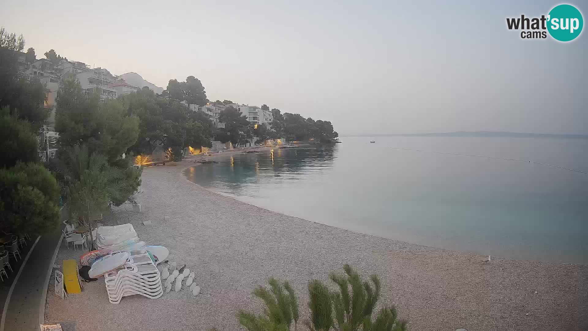 Webcam Lučica Beach Brela – Live View from the Adriatic Coast