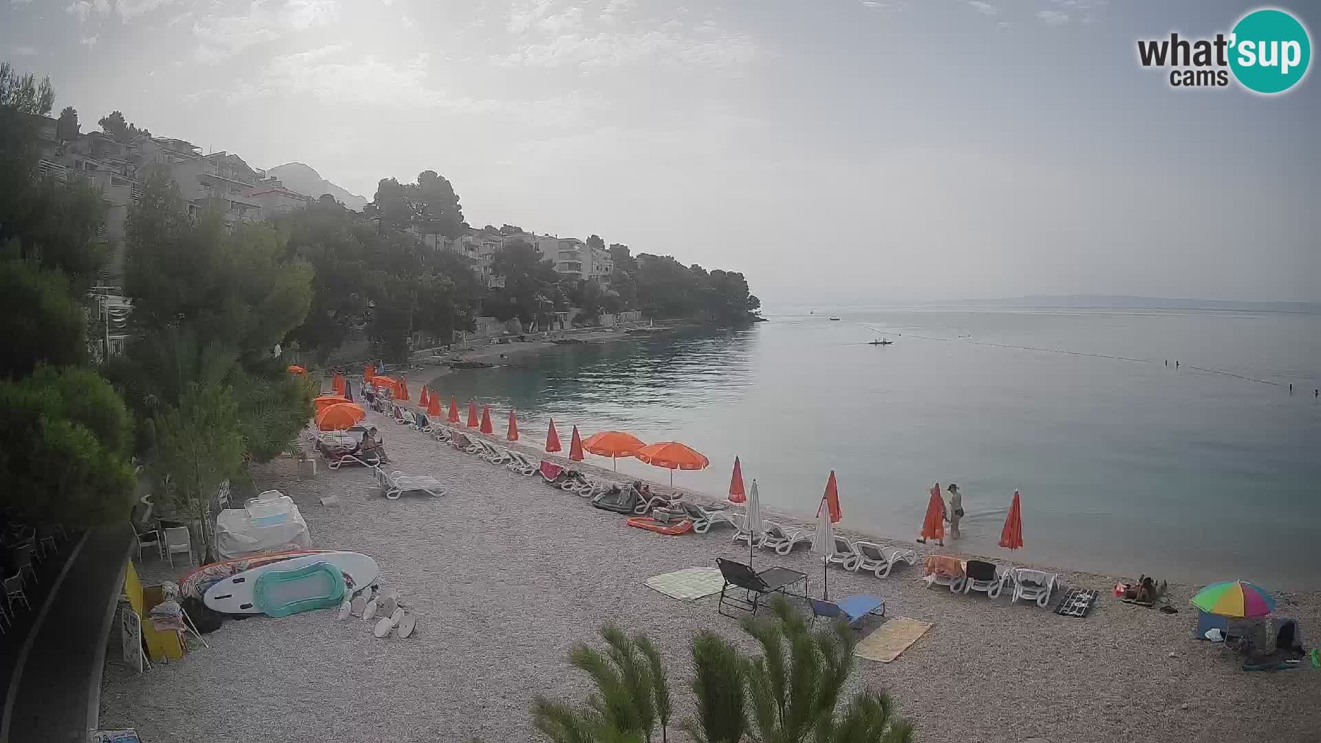 Webcam Lučica Beach Brela – Live View from the Adriatic Coast