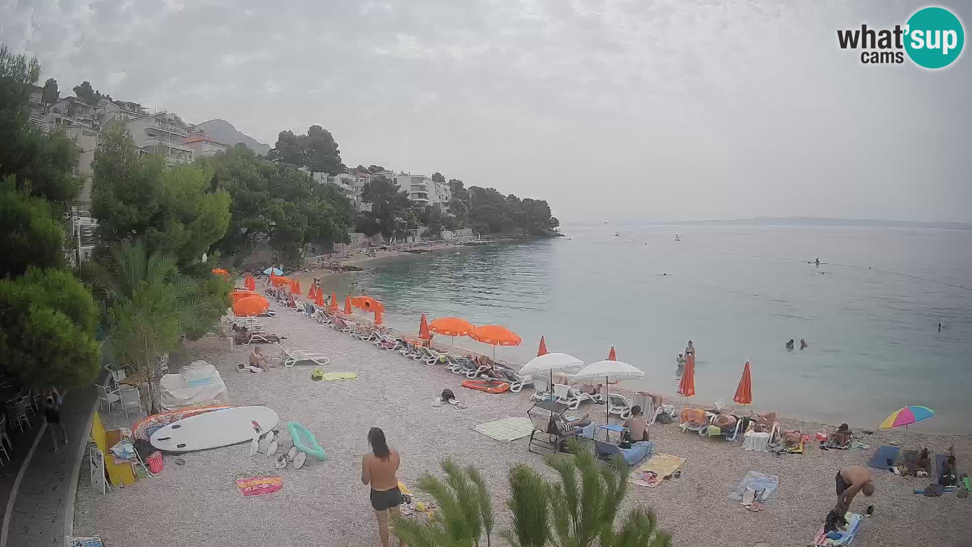 Webcam Lučica Beach Brela – Live View from the Adriatic Coast