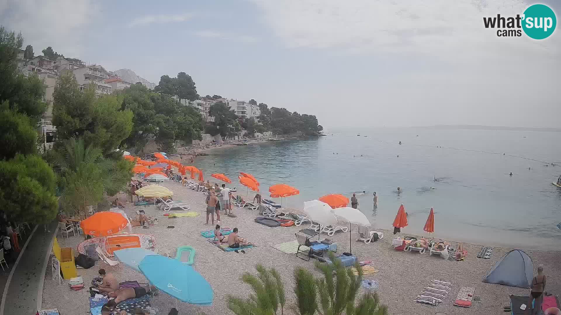 Webcam Lučica Beach Brela – Live View from the Adriatic Coast