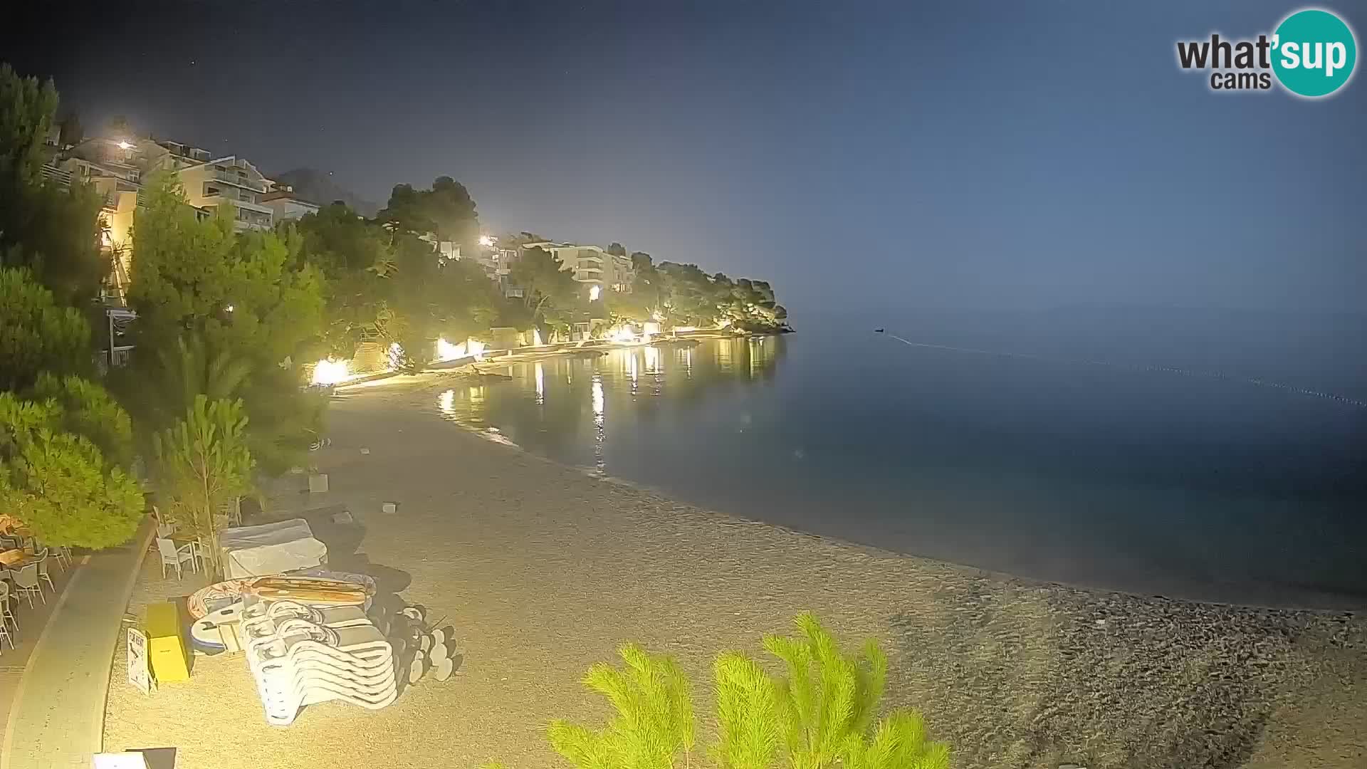 Webcam Playa Lučica Brela – Vista en directo de la costa adriática