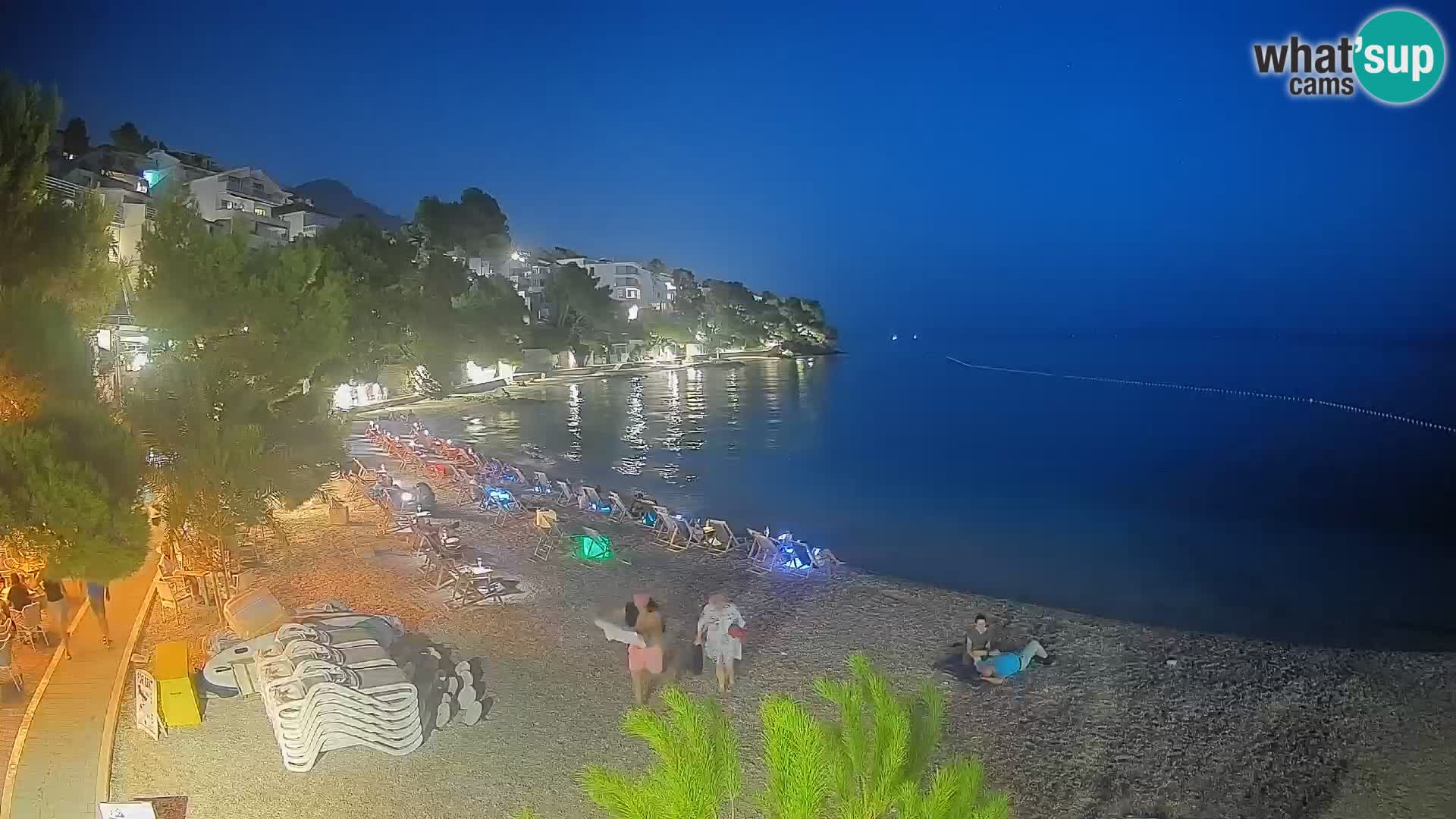 Webcam Lučica Beach Brela – Live View from the Adriatic Coast