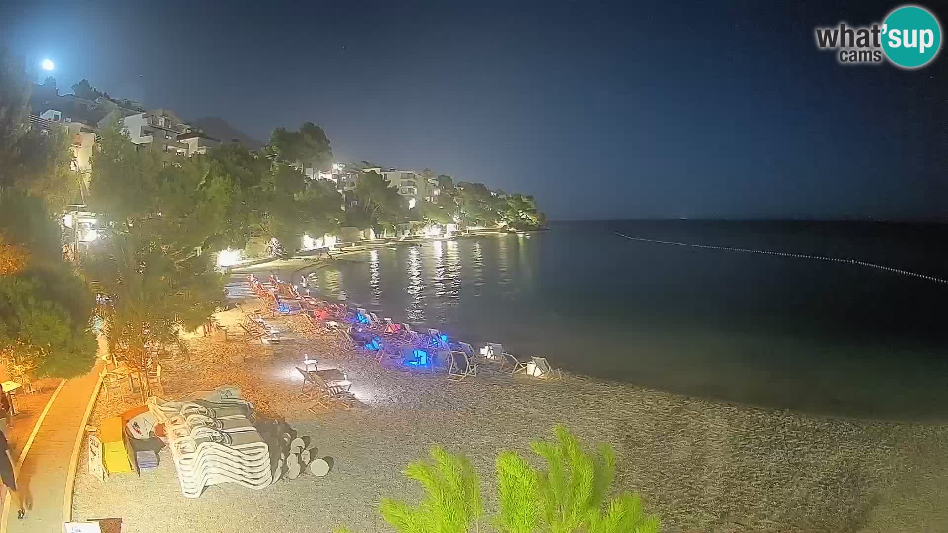 Webcam Lučica Beach Brela – Live View from the Adriatic Coast
