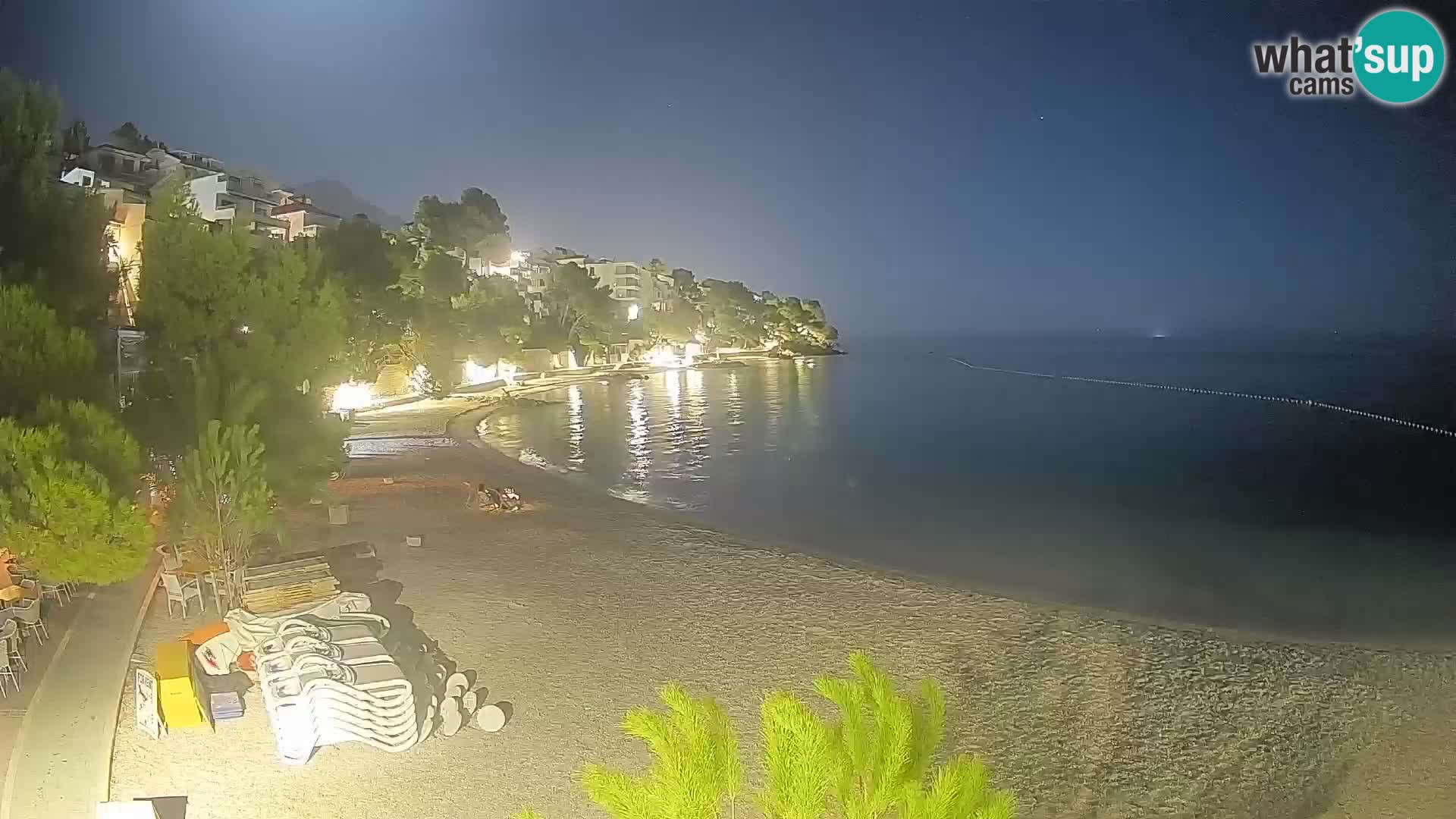 Webcam Lučica Beach Brela – Live View from the Adriatic Coast
