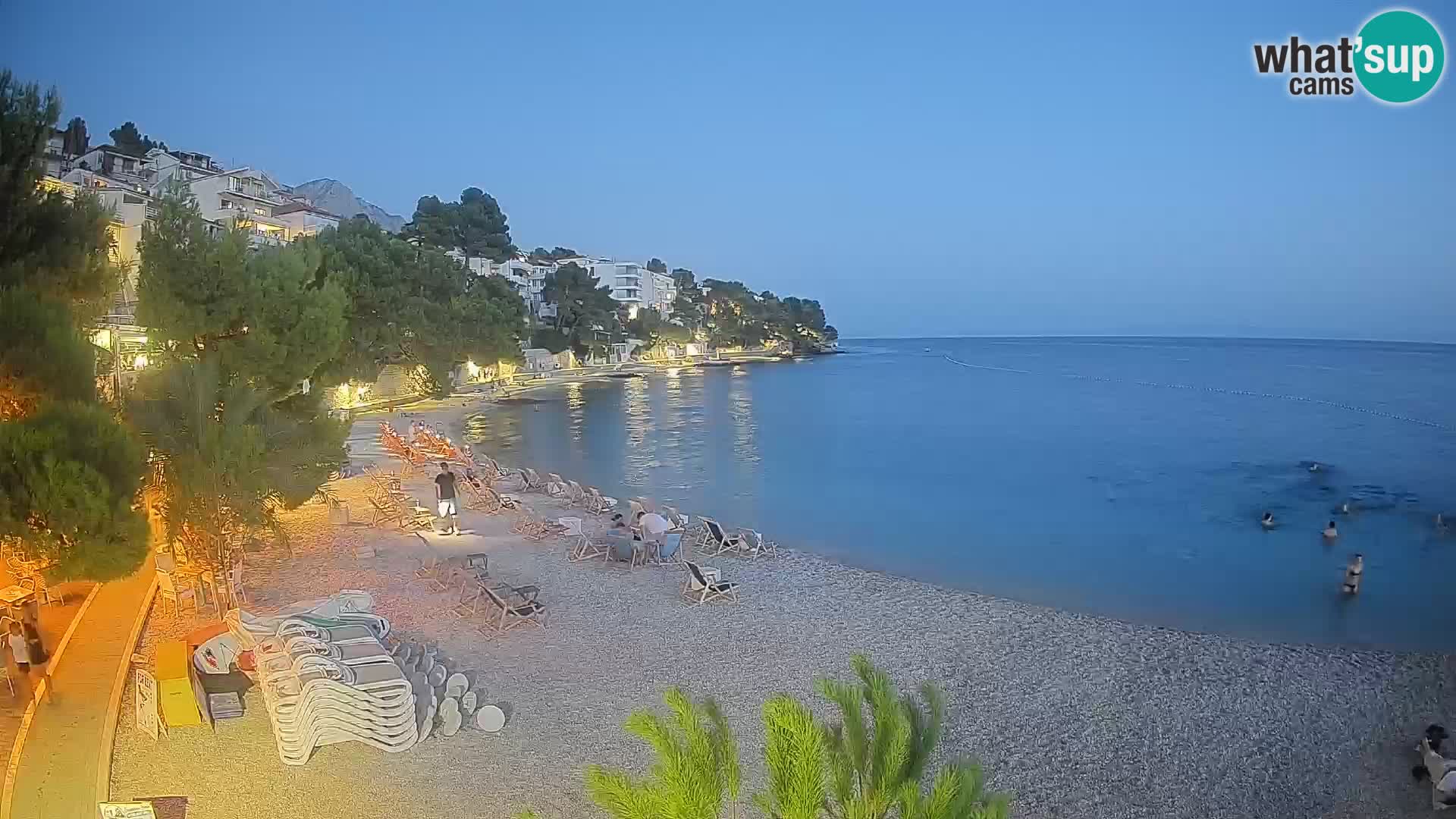 Webcam Lučica Beach Brela – Live View from the Adriatic Coast