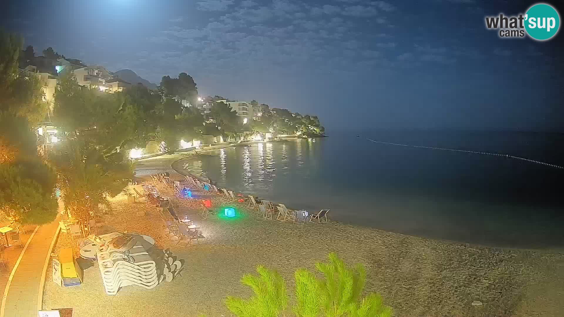 Webcam Lučica Beach Brela – Live View from the Adriatic Coast